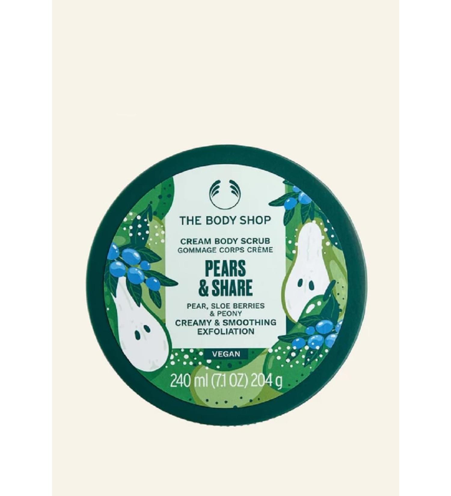 The Body Shop PEARS & SHARE Cream Body Scrub 240ml - Buy Online on GoSupps.com