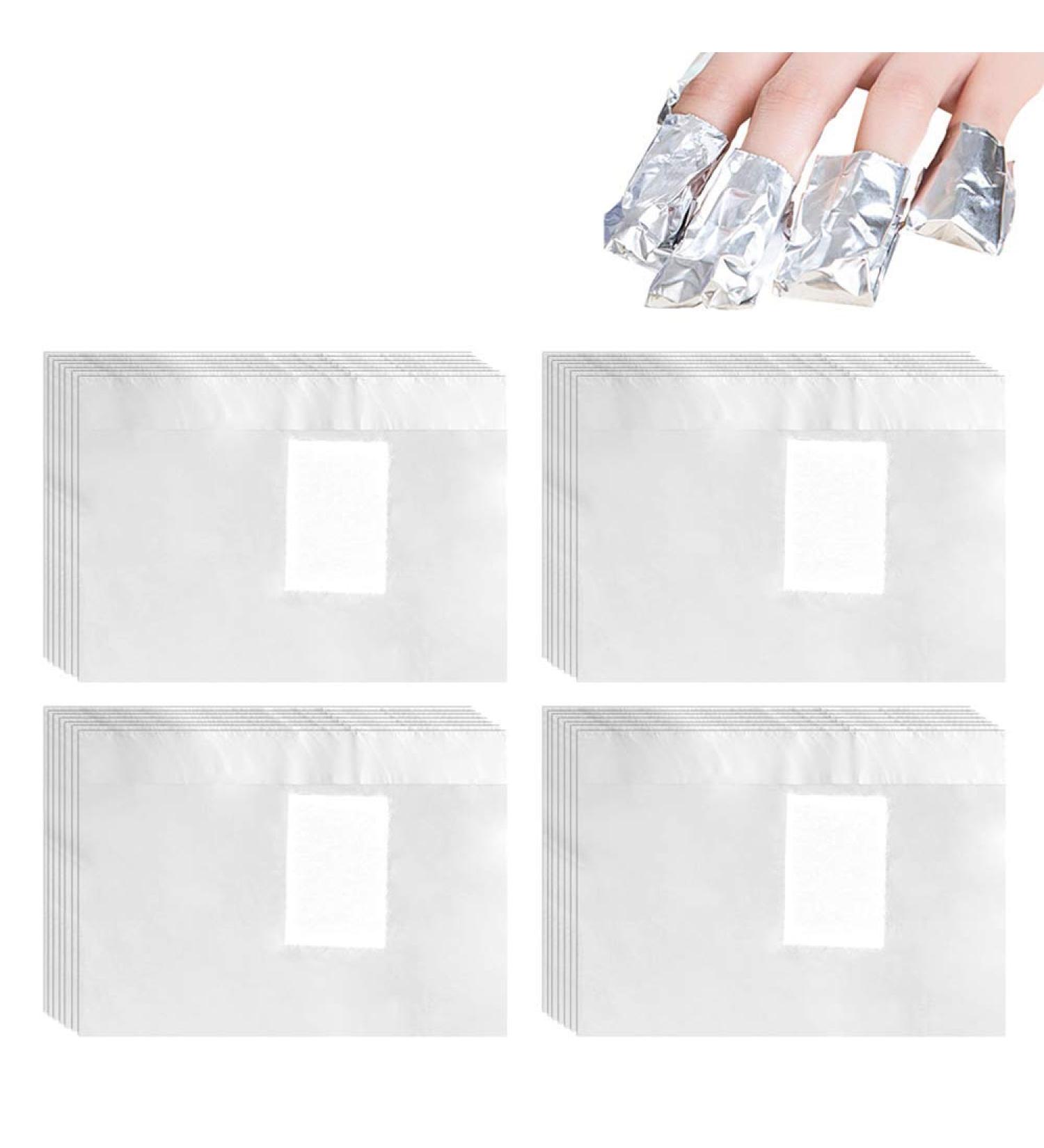 500 Pcs Nail Foil Wraps Remover with Pre-attached Cotton Pads - Gel Polish Soak Off - Buy Online on GoSupps.com