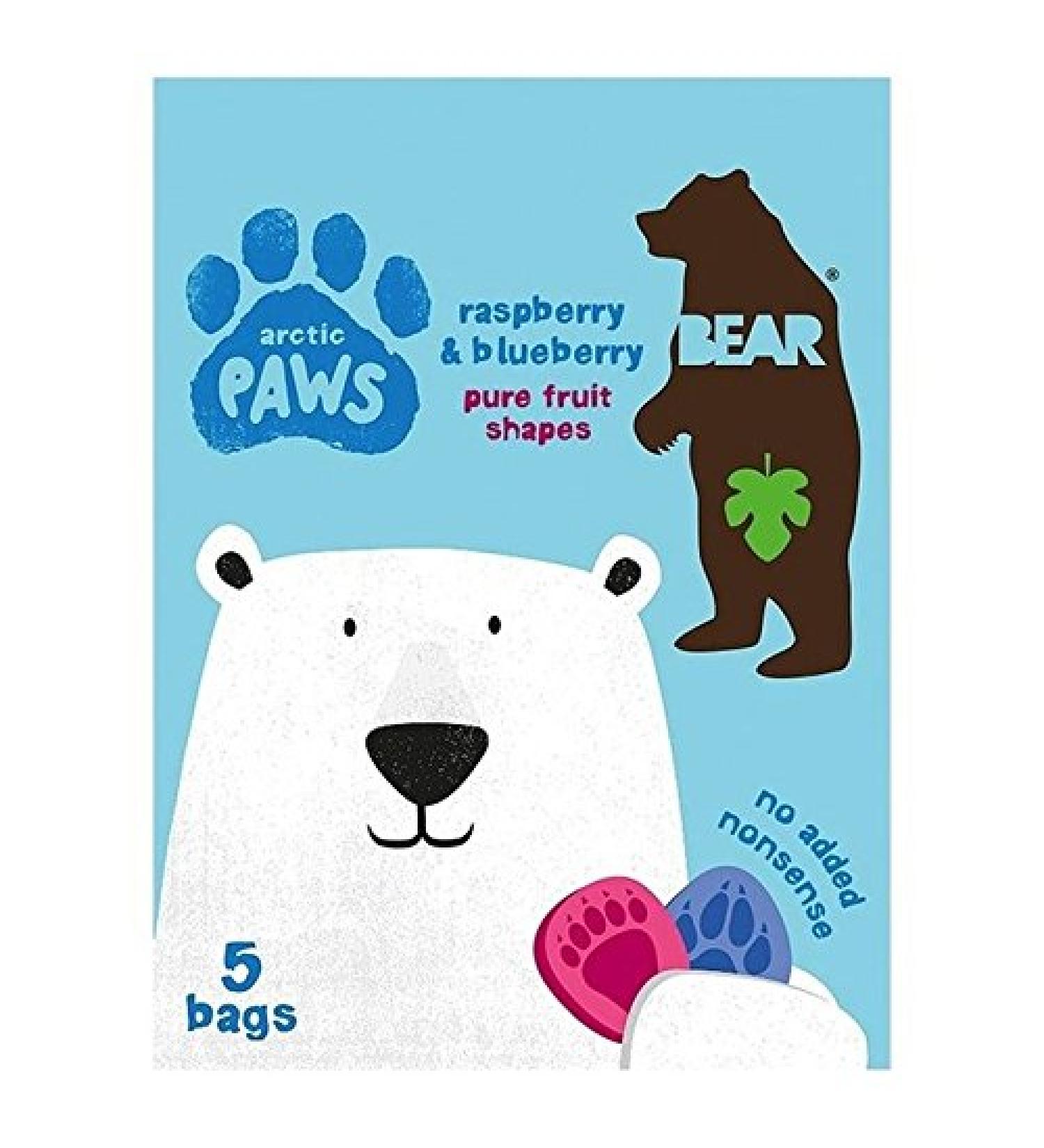 5 x 20g Boxes of Raspberry and Blueberry Arctic Fruits and Paws