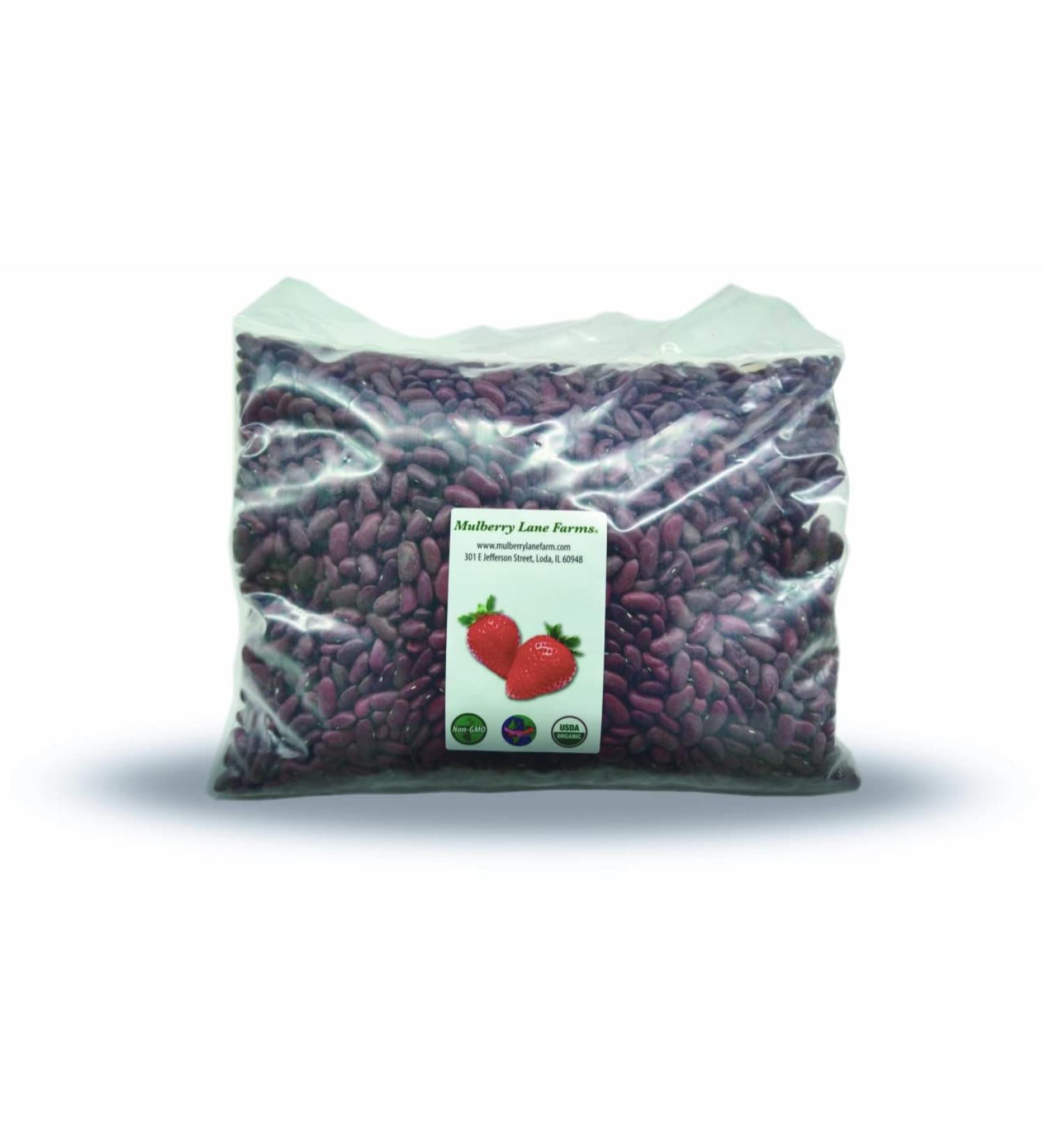 USDA Certified Organic Red Kidney Beans - 5 lbs | Non-GMO | Product of USA - Mulberry Lane Farms - Buy Online on GoSupps.com