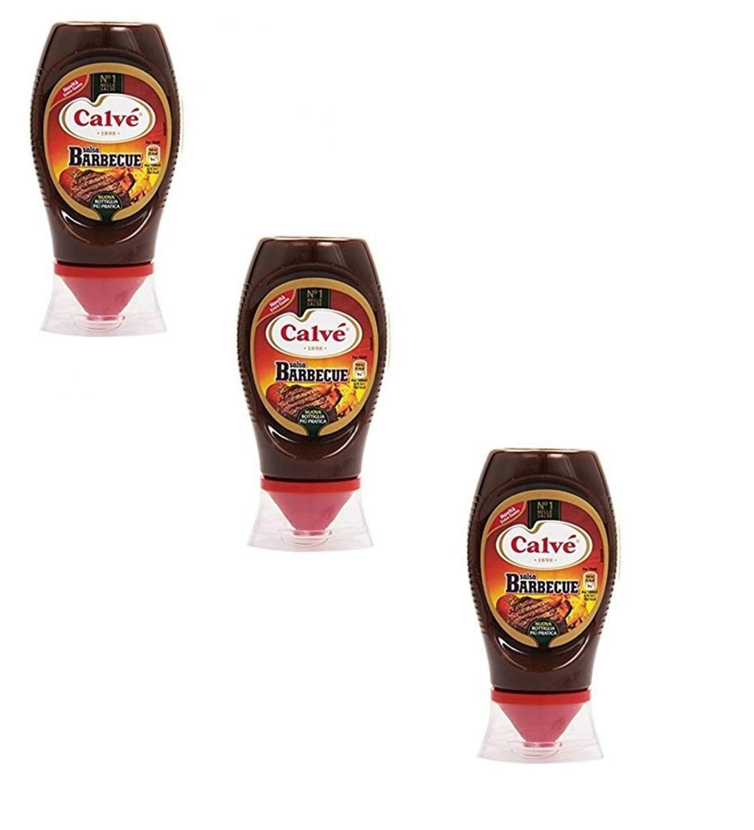 Calv Set of 3 Calv e Salsa Barbecue Gusto Extra Italian Flavour 250ml