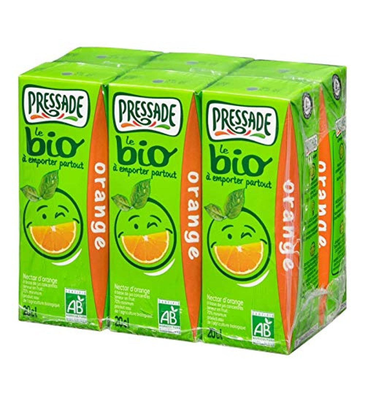 PRESSADE - Pressed organic orange nectar 6x20cl - One Items