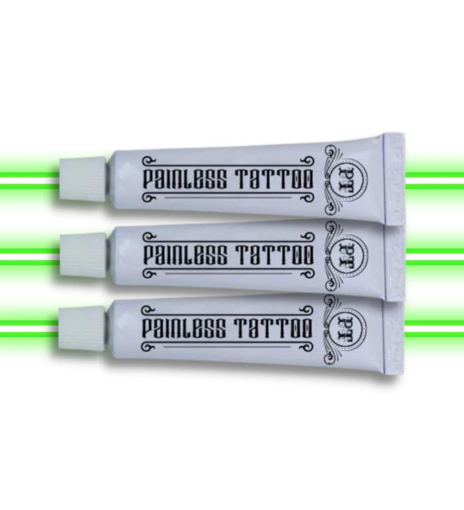 Painless Tattoo Numbing Cream - Maximum Strength, Long-Lasting Relief (3 Tubes) - Buy Online on GoSupps.com
