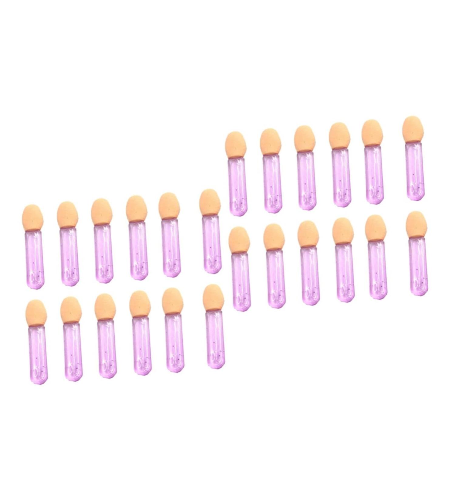 Housoutil 200 Pcs Eyeshadow Oval Sponge Brush Eye Makeup Eye Sponge Beauty Sponge Applicator Miss Make up 3.6X1.2 cmx2pcs Violetx2pcs - Buy Online on GoSupps.com