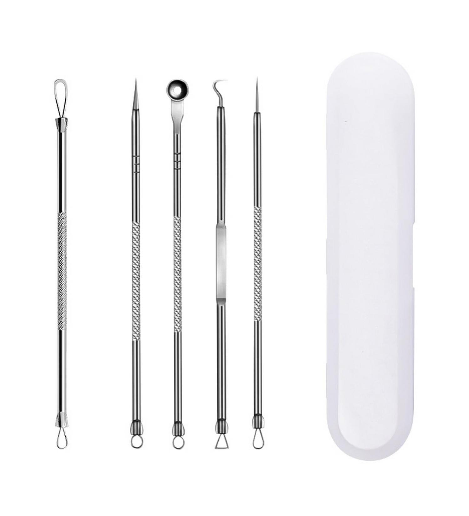 YOXIER Stainless Steel Acne Extractor Professional Acne Removal Tool Ultra-fine Cell Pimples Blackhead Clip Stainless Steel Acne Needle Tweezers G - Buy Online on GoSupps.com