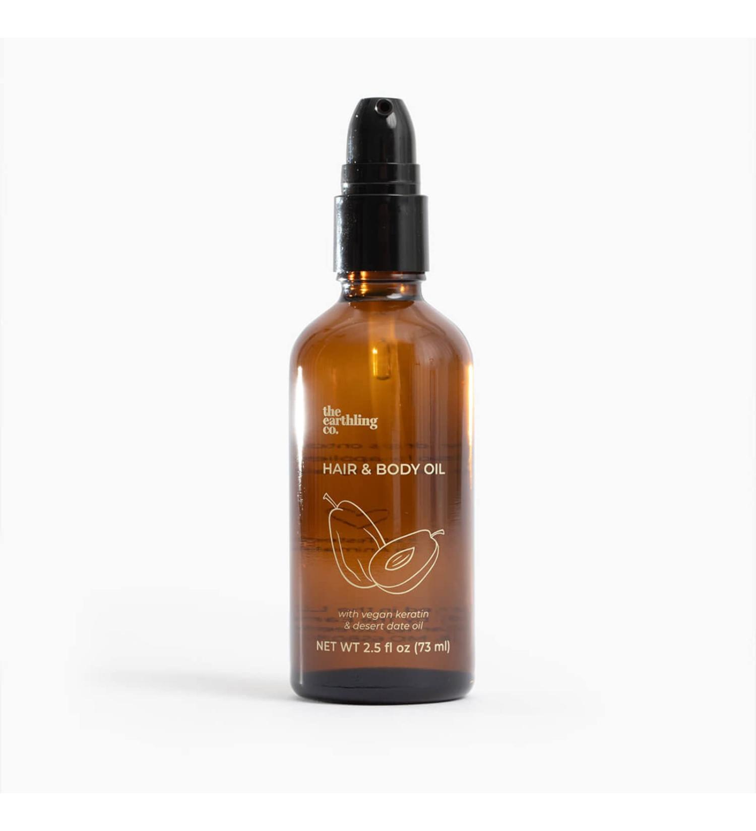 Earthling Co. Hair & Body Oil - Natural Daily Moisturizer for Hair & Skin - 2.5 fl oz - Buy Online on GoSupps.com