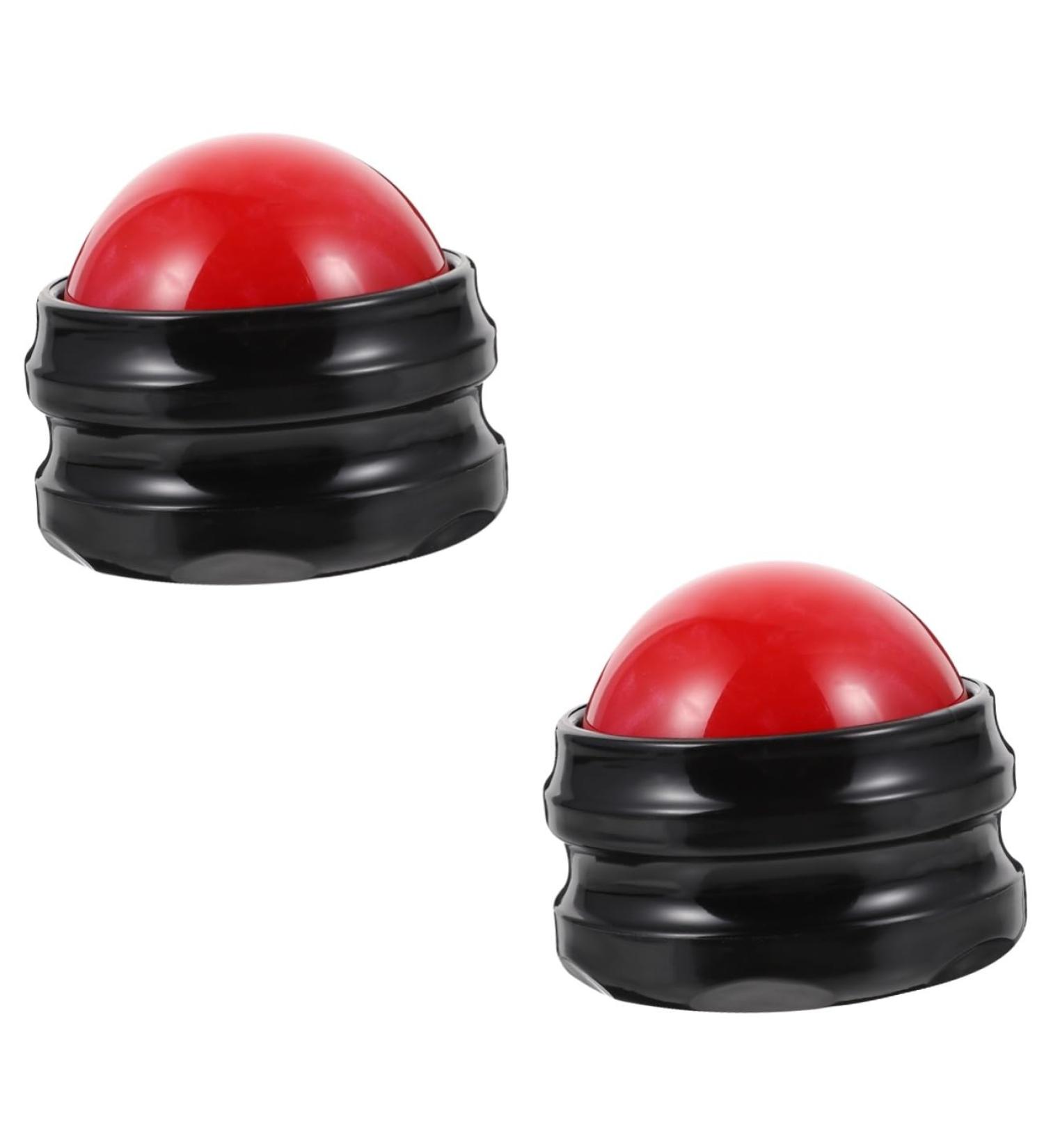 Beavorty 2 STK Massage Globe - Self-Massager Foot Massage Device | Handheld Fitness & Yoga Accessories | Red Training Ball - Buy Online on GoSupps.com