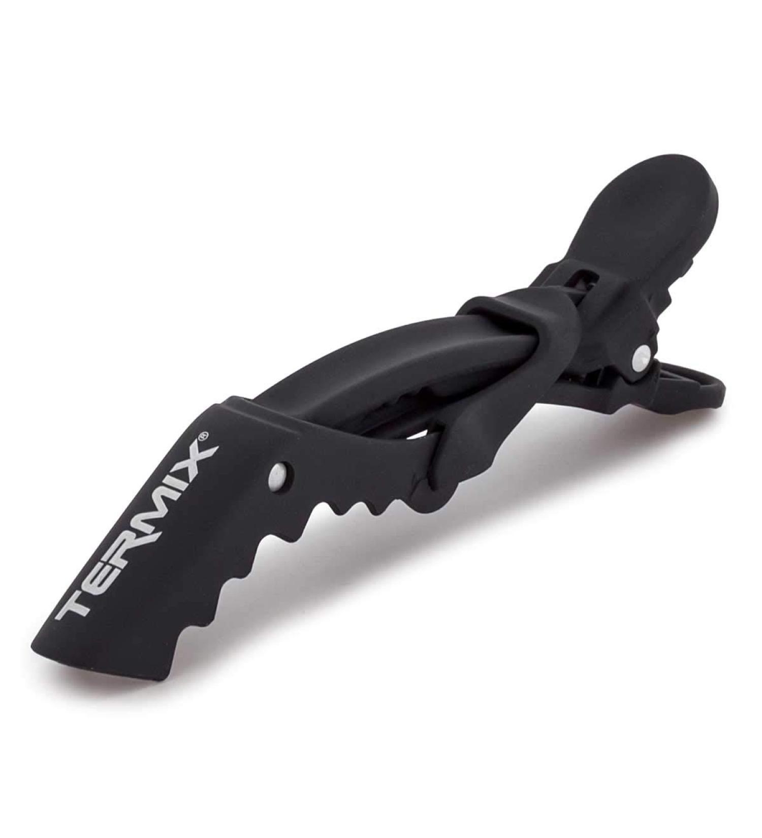 Buy Termix Set of 6 Professional Black Hair Clips with Bright Tweezers - High Gloss Finish | International Shipping Available - Buy Online on GoSupps.com