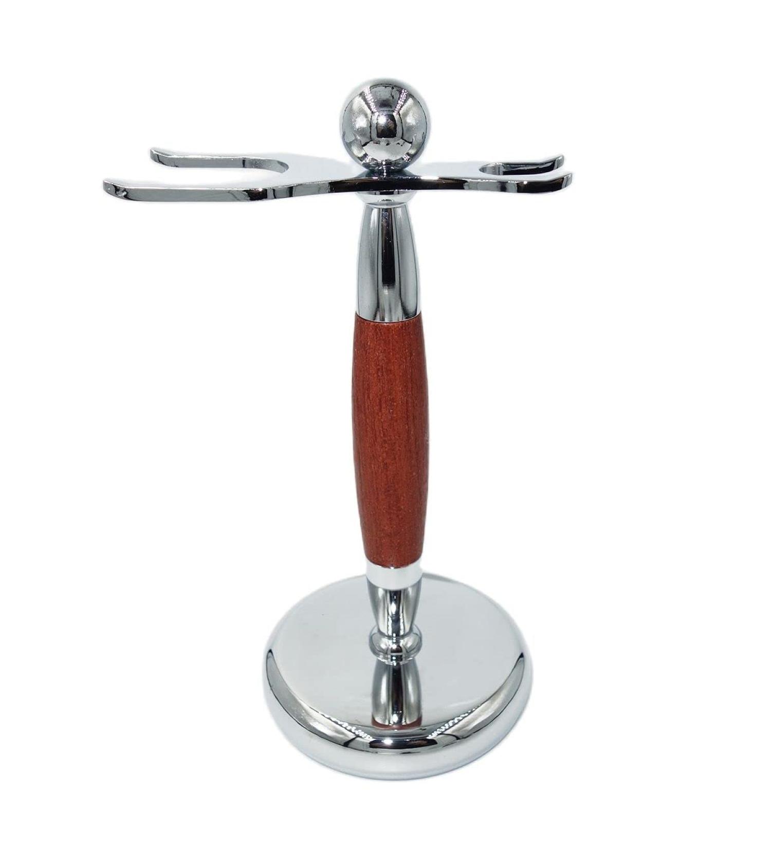 Buy Kjyr Portable Men's Razor Brushes Set - Fashionable Steel Shaving Tools Pro Barber Shop Kit - Robust 9.5x16cm Silver - International Shipping Available - Buy Online on GoSupps.com