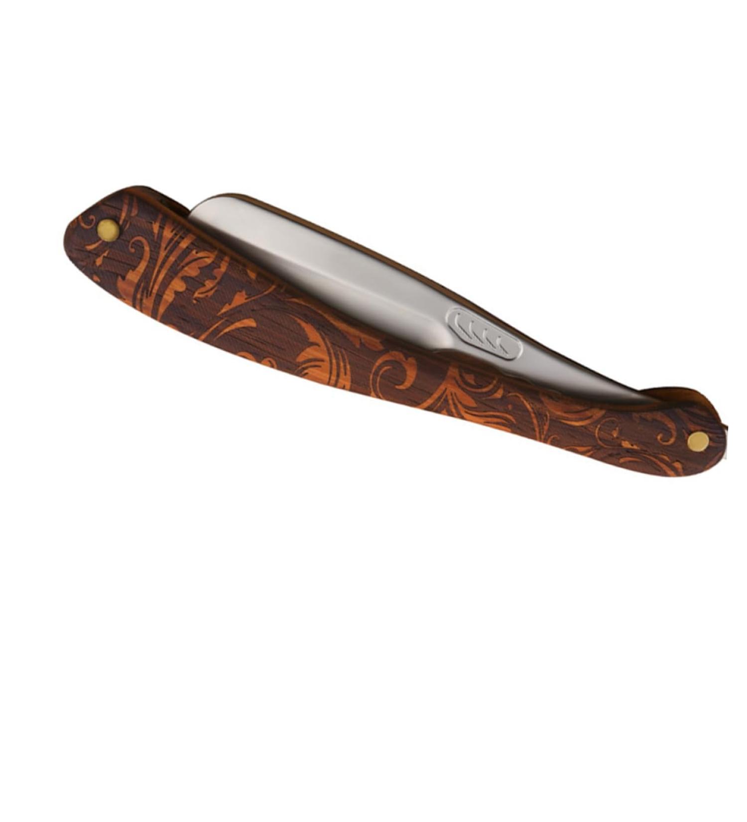 Buy Ipetboom Stainless Steel Barber Razor - Foldable Blades Holder for Men | Anti-Scratch Wood & Beard Grooming Supplies | International Shipping Available - Buy Online on GoSupps.com