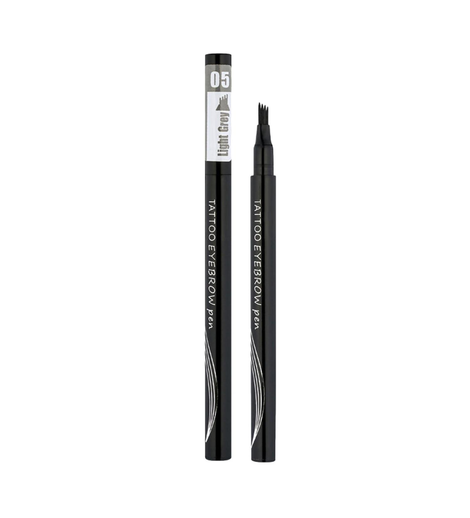 4 Tip Eye Brow Pencils - Long-Lasting and Waterproof Eye Brow Contouring Eyebrow Makeups with Natural Effect for Home Traveling Working Dating Gathering Bittu 5# Light Gray - Buy Online on GoSupps.com