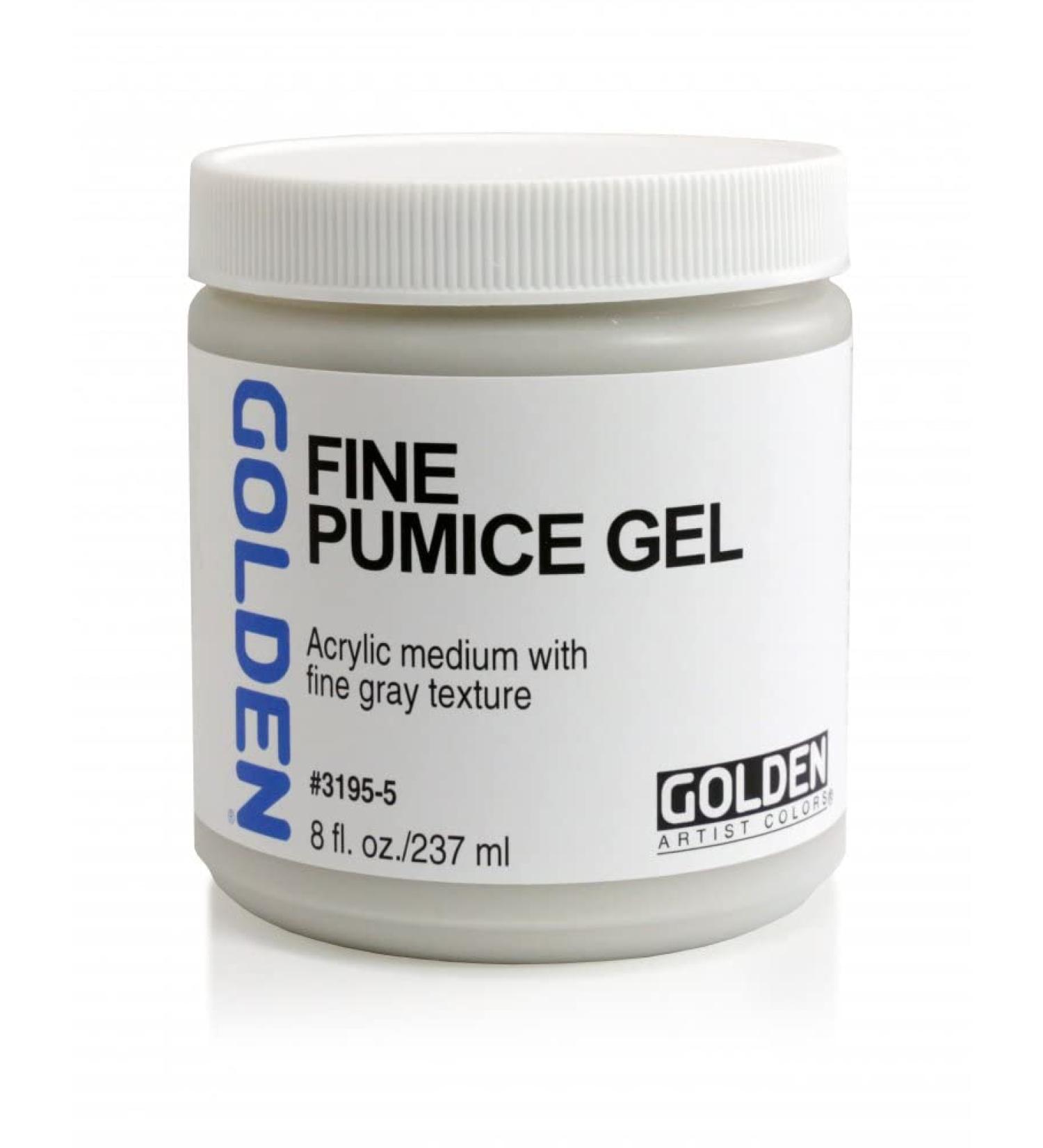 Golden Acryl Med 8 Oz Fine Pumice Gel - White