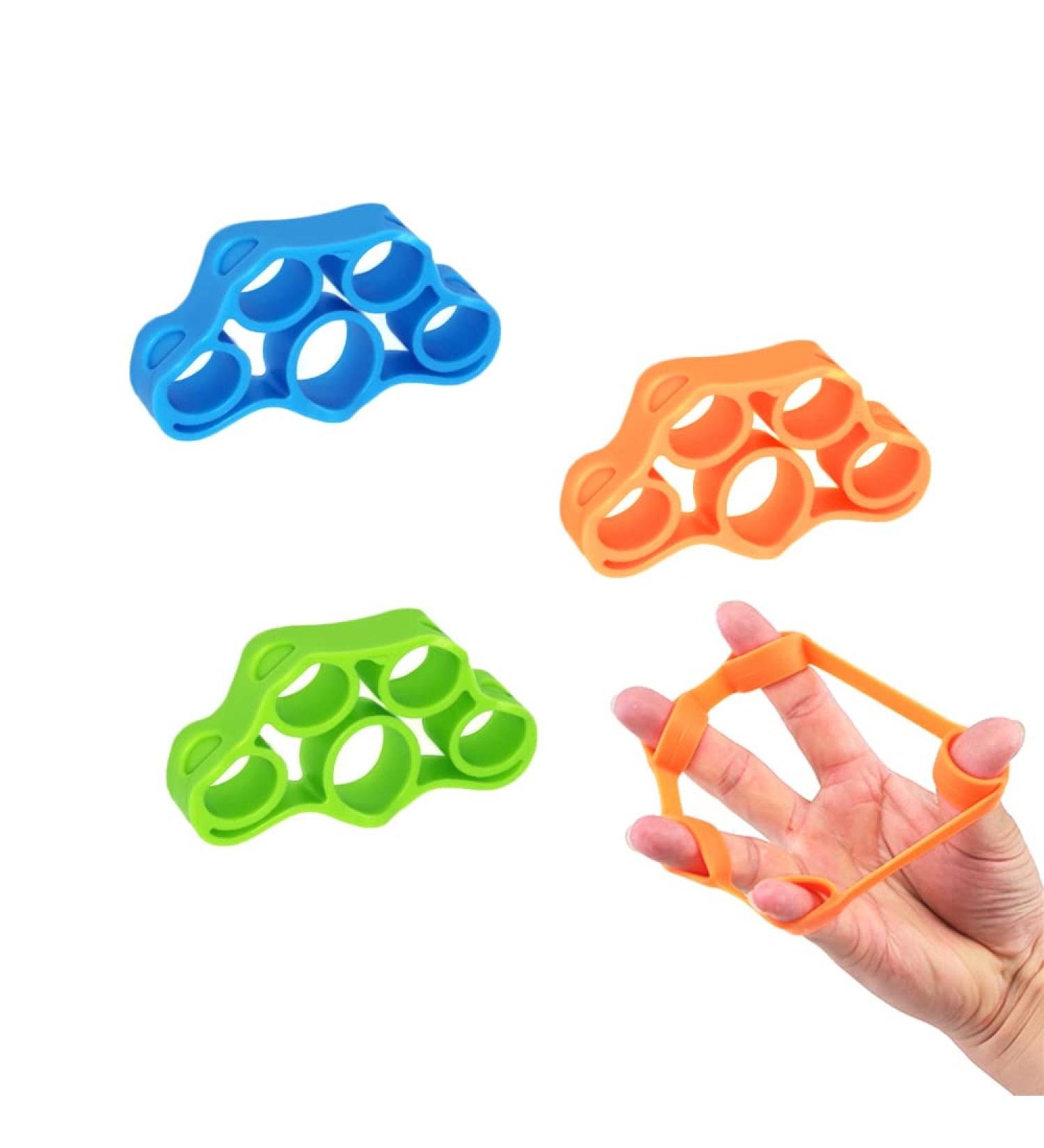 Cortney Finger Trainer Set - 3 Pieces | Strengthening Bands for Forearms & Fingers | Muscle Training Stress Relief & Injury Recovery Tools - Buy Online on GoSupps.com