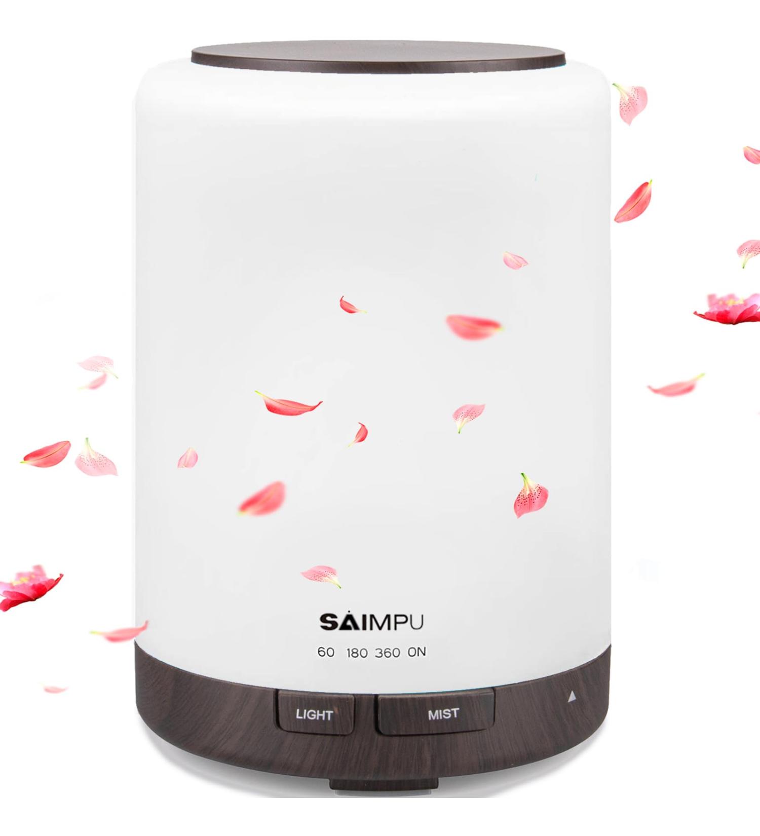 300ml Aroma Diffuser - Ultrasonic Humidifier with 7 LED Colors Automatic Shut-Off | BPA-Free Aromatherapy for Office Yoga Spa & More - Buy Online on GoSupps.com
