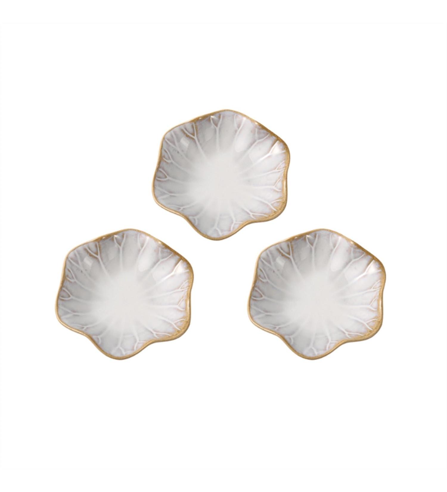Salad Bowl 4.2 inch White Ceramic Plate Retro Lotus Leaf Disc Chinese Side Dishes Sauce Dishes for Sushi Sauce Snack and Soy Pinch Bowls for Kitchen Prep. Snack Bowl (Color : B) - Buy Online on GoSupps.com