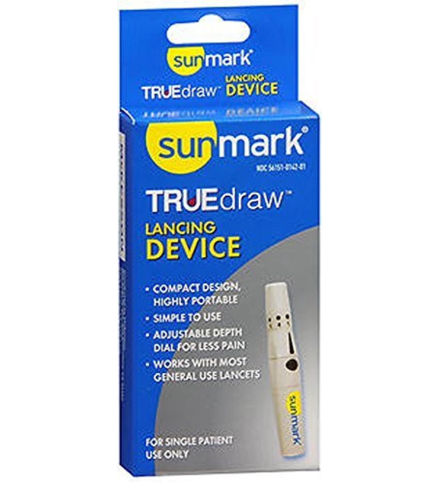 Sunmark True draw Lancing Device - 1 device