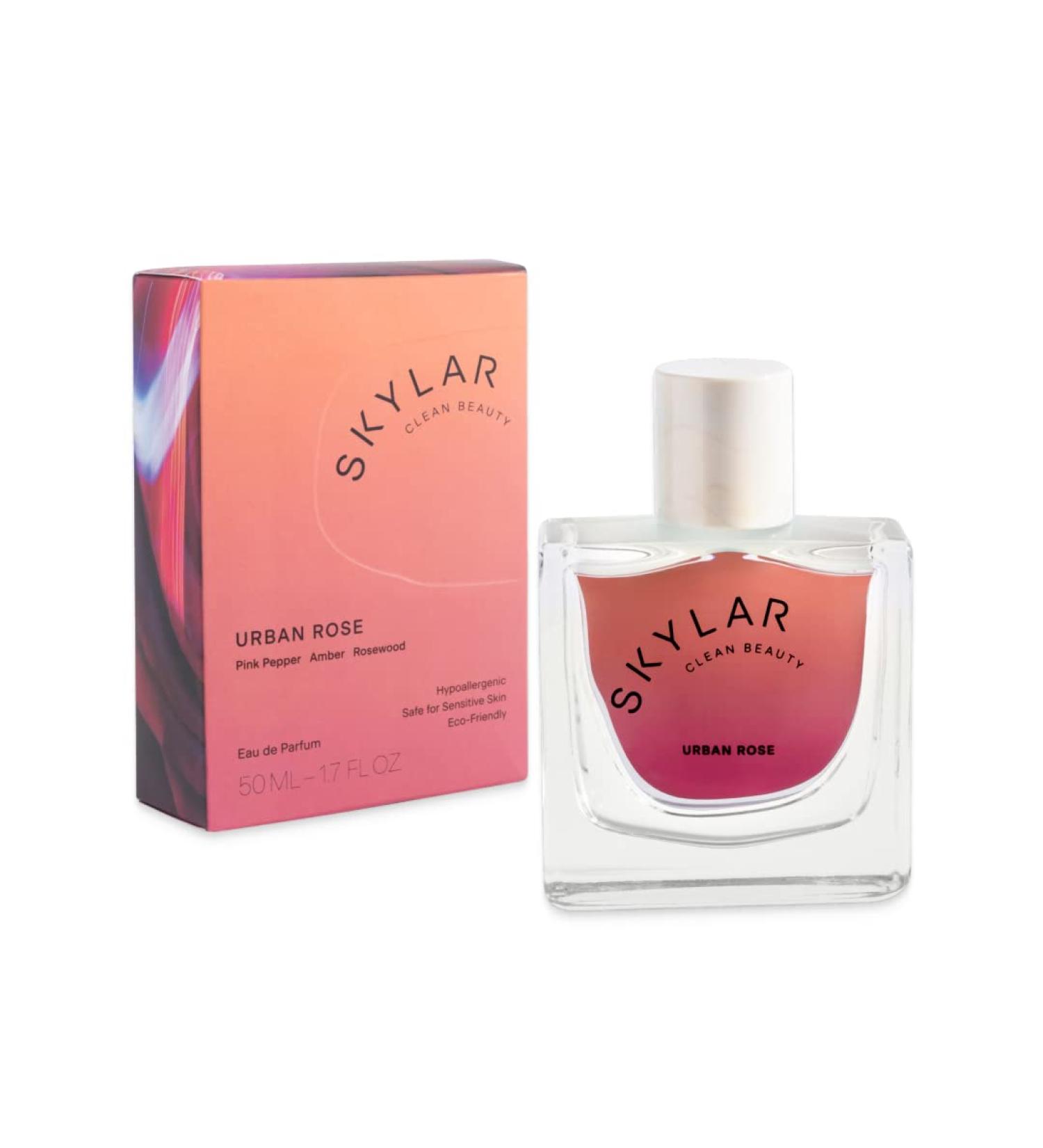 Skylar Urban Rose Eau de Parfum - Hypoallergenic & Clean Perfume for Women & Men Vegan & Safe for Sensitive Skin - Spicy Floral Perfume with Notes of Pink Pepper Amber & Rosewood - 50mL /1.7 Fl oz - Buy Online on GoSupps.com