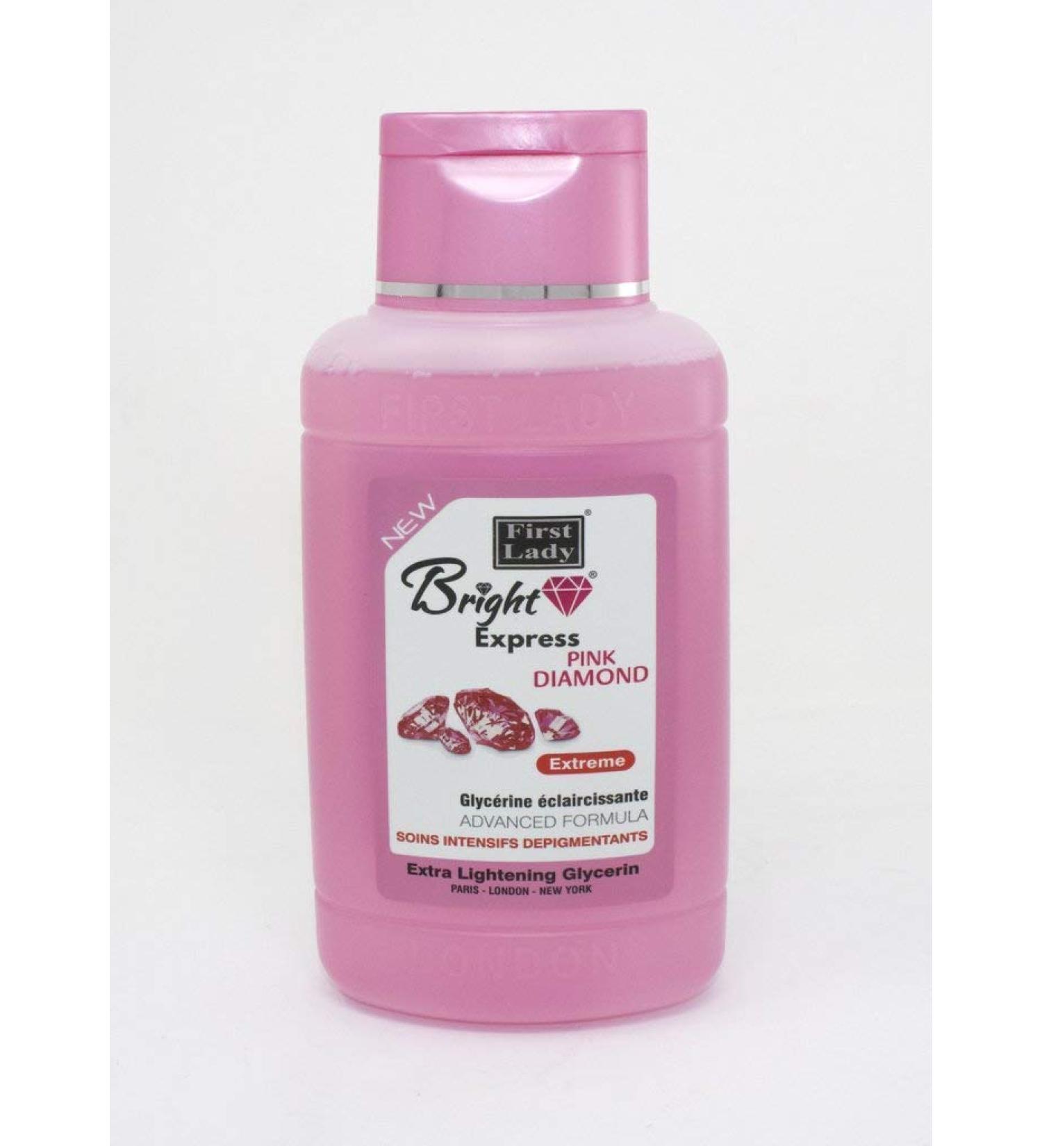 Bright Express Pink Diamond Extra Skin Lightening Glycerin 600ml - Dry Skin - Extreme