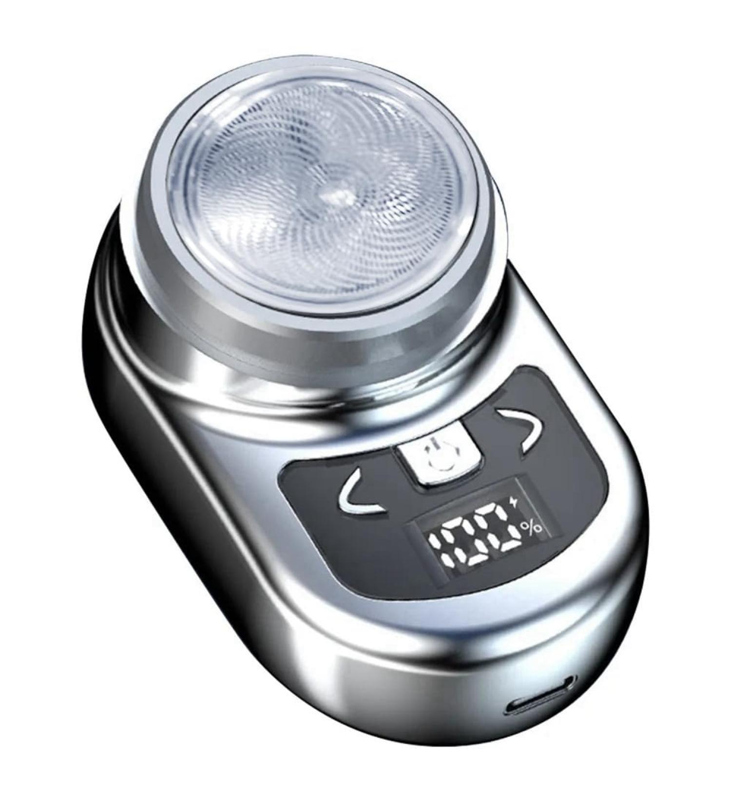 Portable Electric Shaver for Men | Mini Beard Shaver with LCD Display | Rechargeable Travel and Home Use - Buy Online on GoSupps.com
