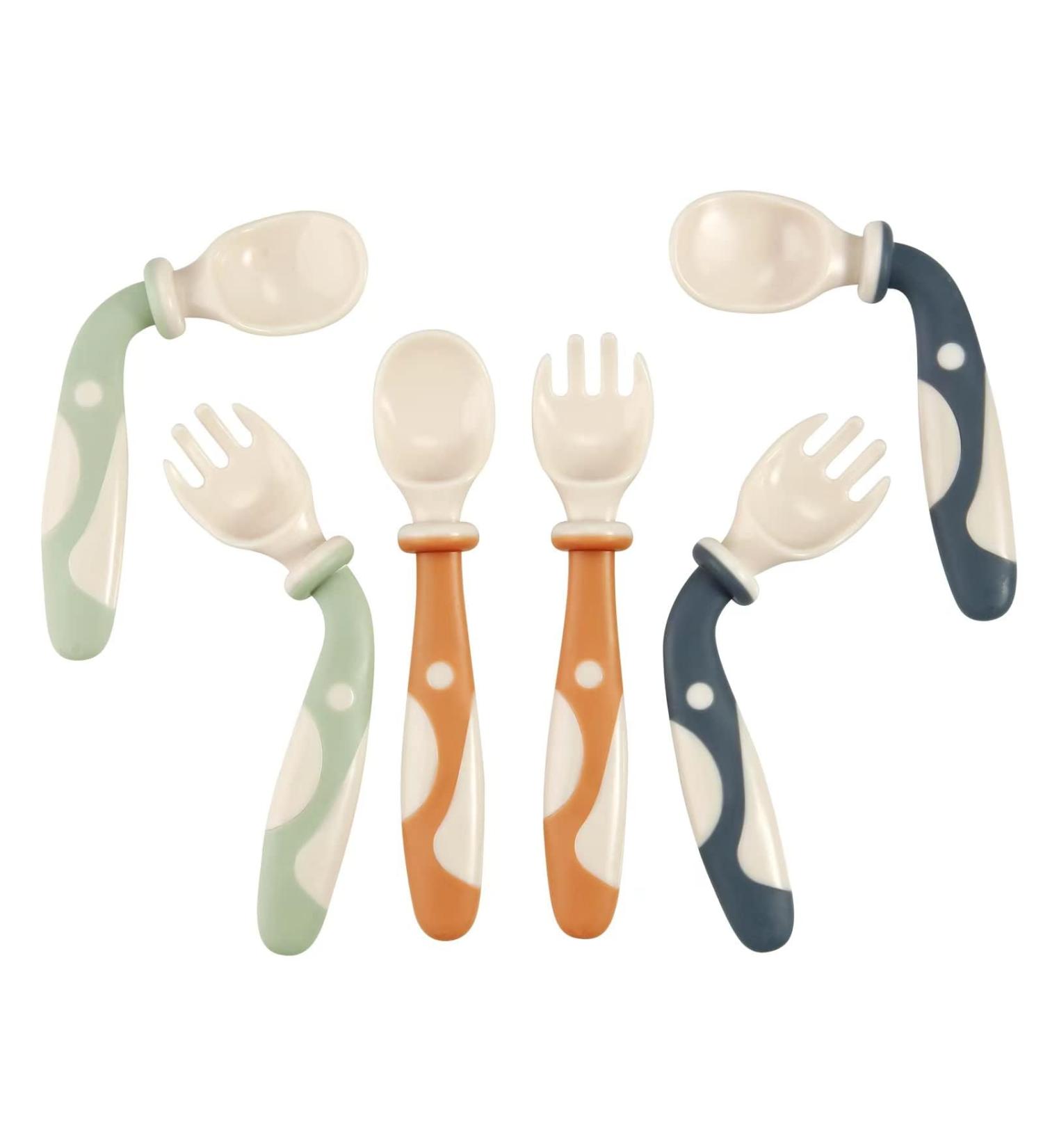 6 Pcs Bendable Spoons and Forks Anti-Shake for The Elderly Easy Grip Fork Tableware Food aid Tableware Stroke Rehabilitation Training Auxiliary Correction - Buy Online on GoSupps.com