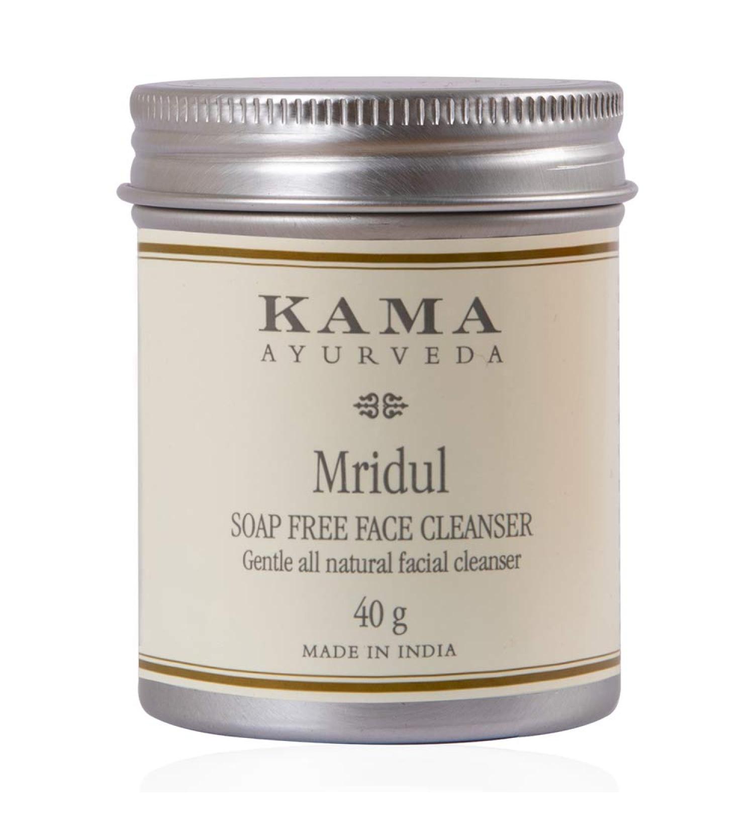 Kama Ayurveda Mridul Soap-Free Face Cleanser 40g - Natural Gentle & Effective Skincare for All Skin Types | Buy Internationally - Buy Online on GoSupps.com