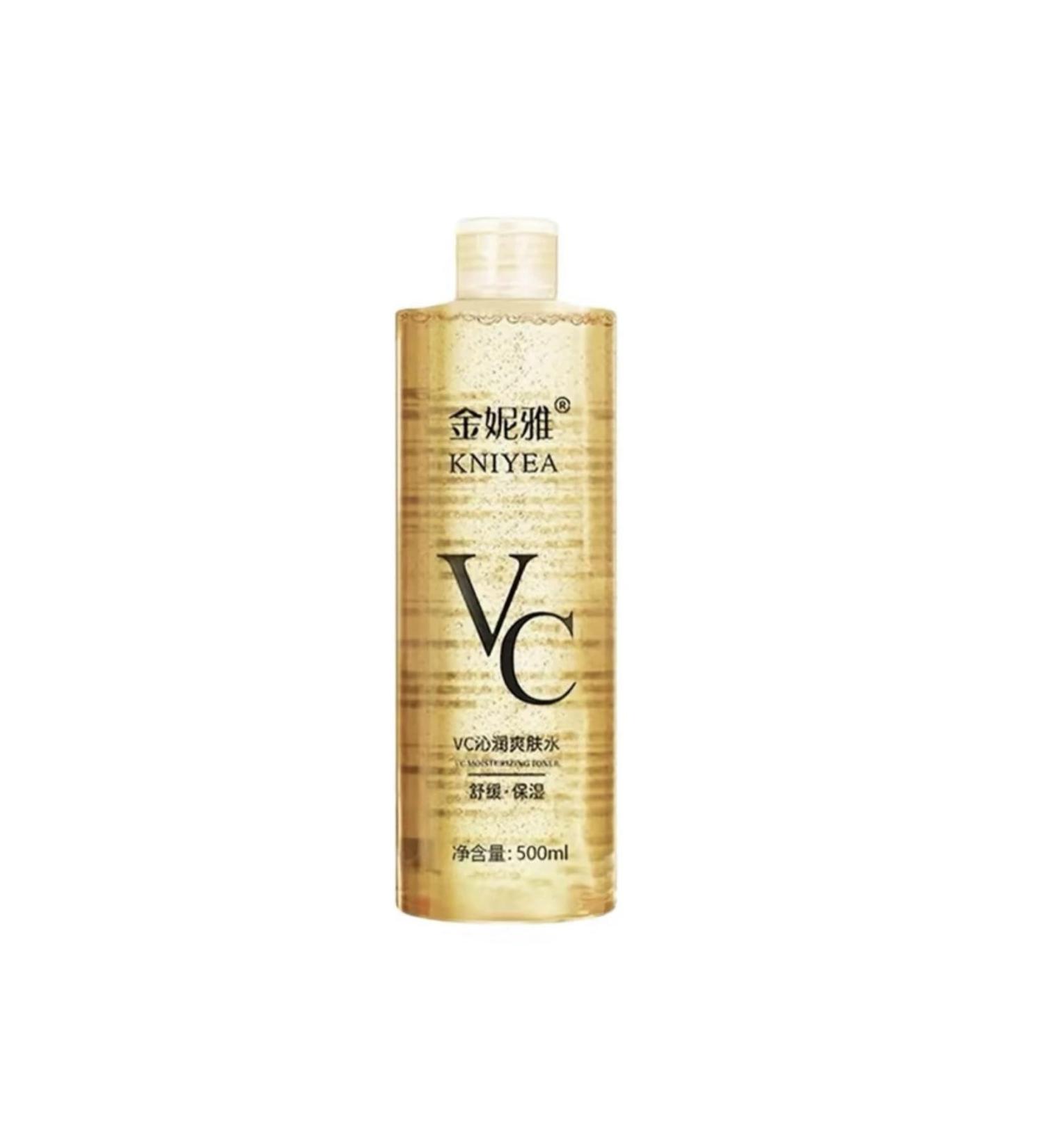 500 Ml Vc Toner Intensive Brightening Korean Vitamin C Moisturizing Toner Natural Vc Toners Vitamin C Minimises Pores and Soothes Dry Skin for All Skin Types