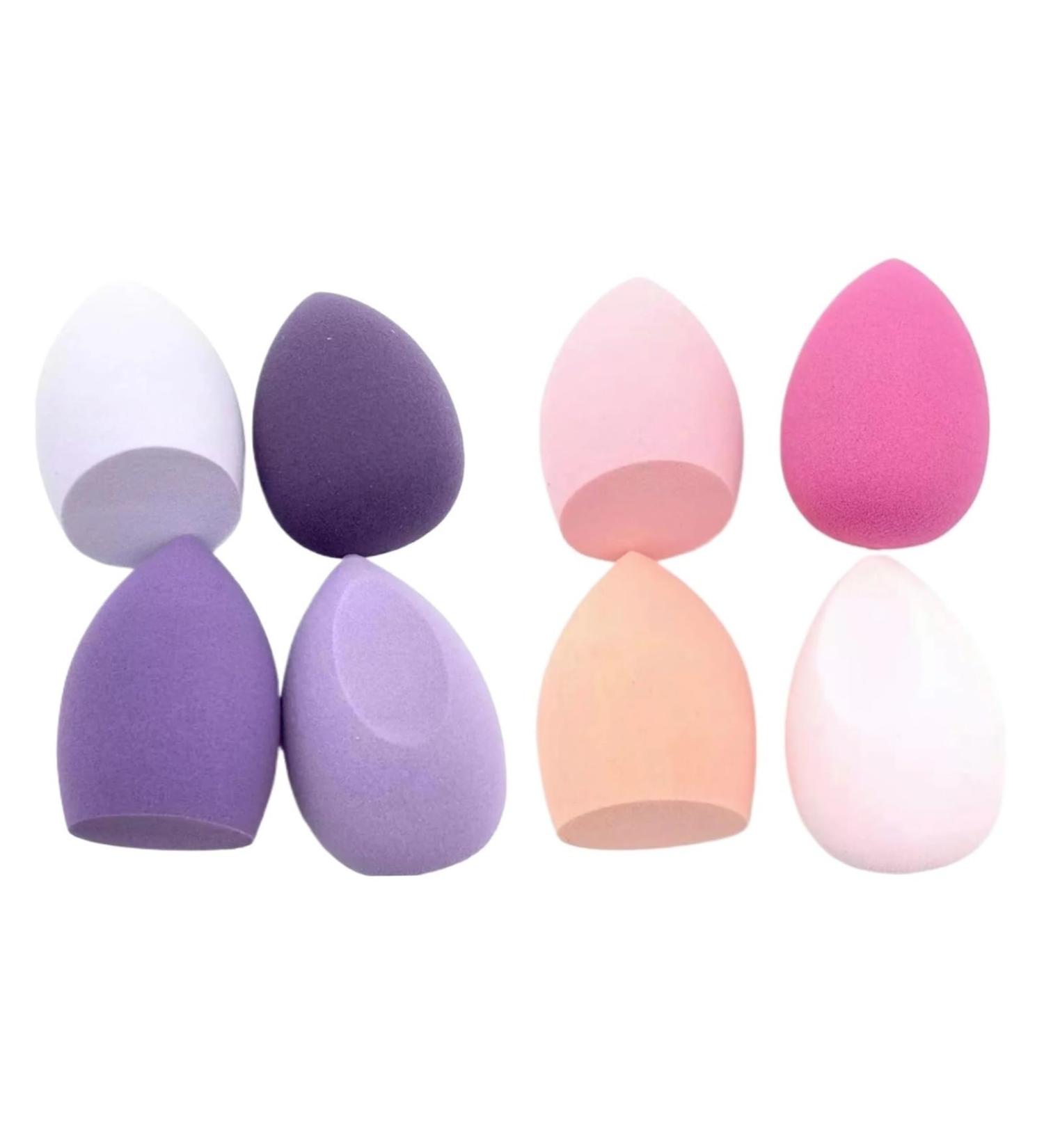 8 PCS Makeup Puff Sponge Cosmetics Powder Puff Foundation Make-up For Women Blender Makeup Tool Set(4 Purple 4 Pink) - Buy Online on GoSupps.com