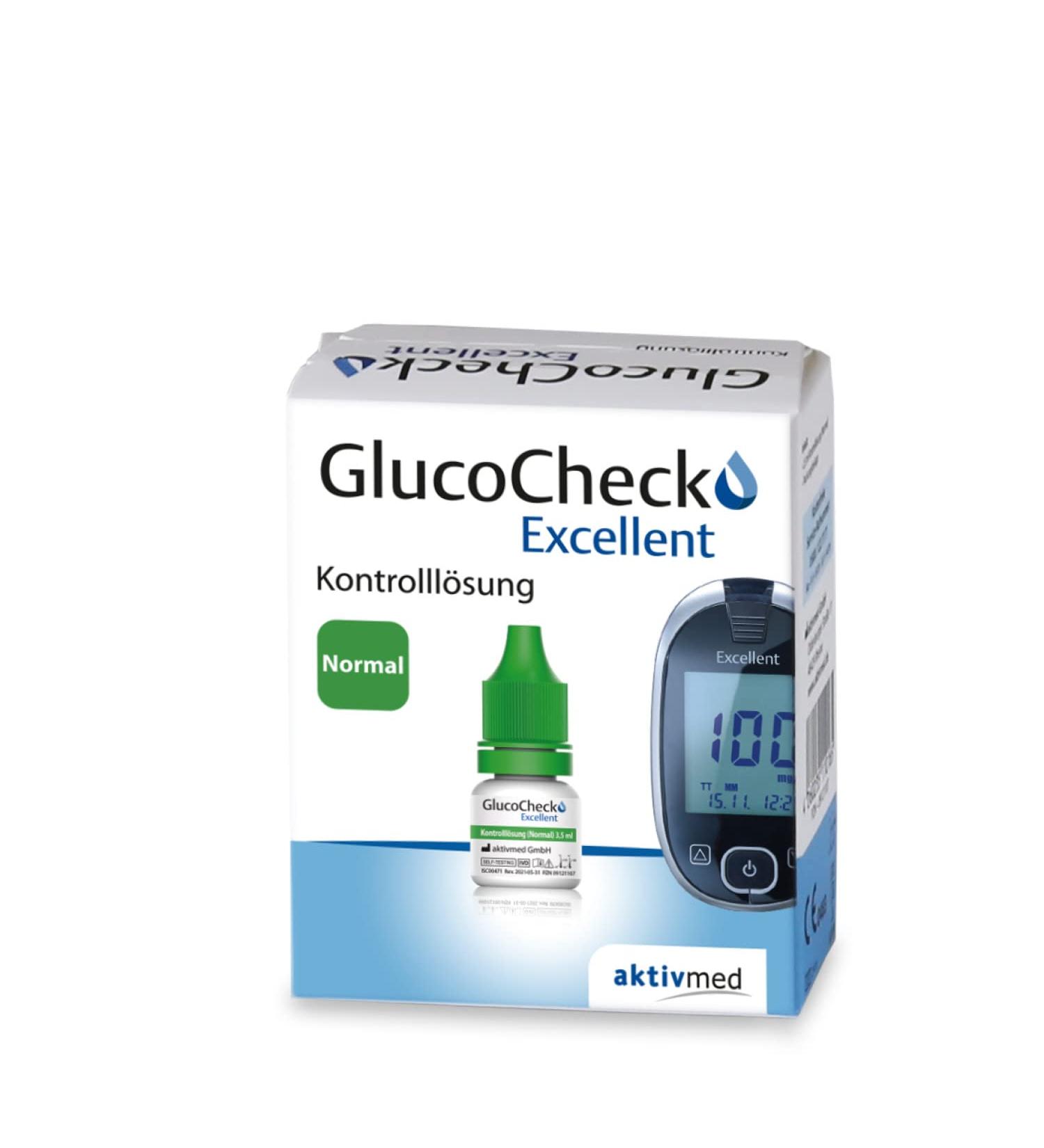 GlucoCheck Excellent control solution medium 4 ml