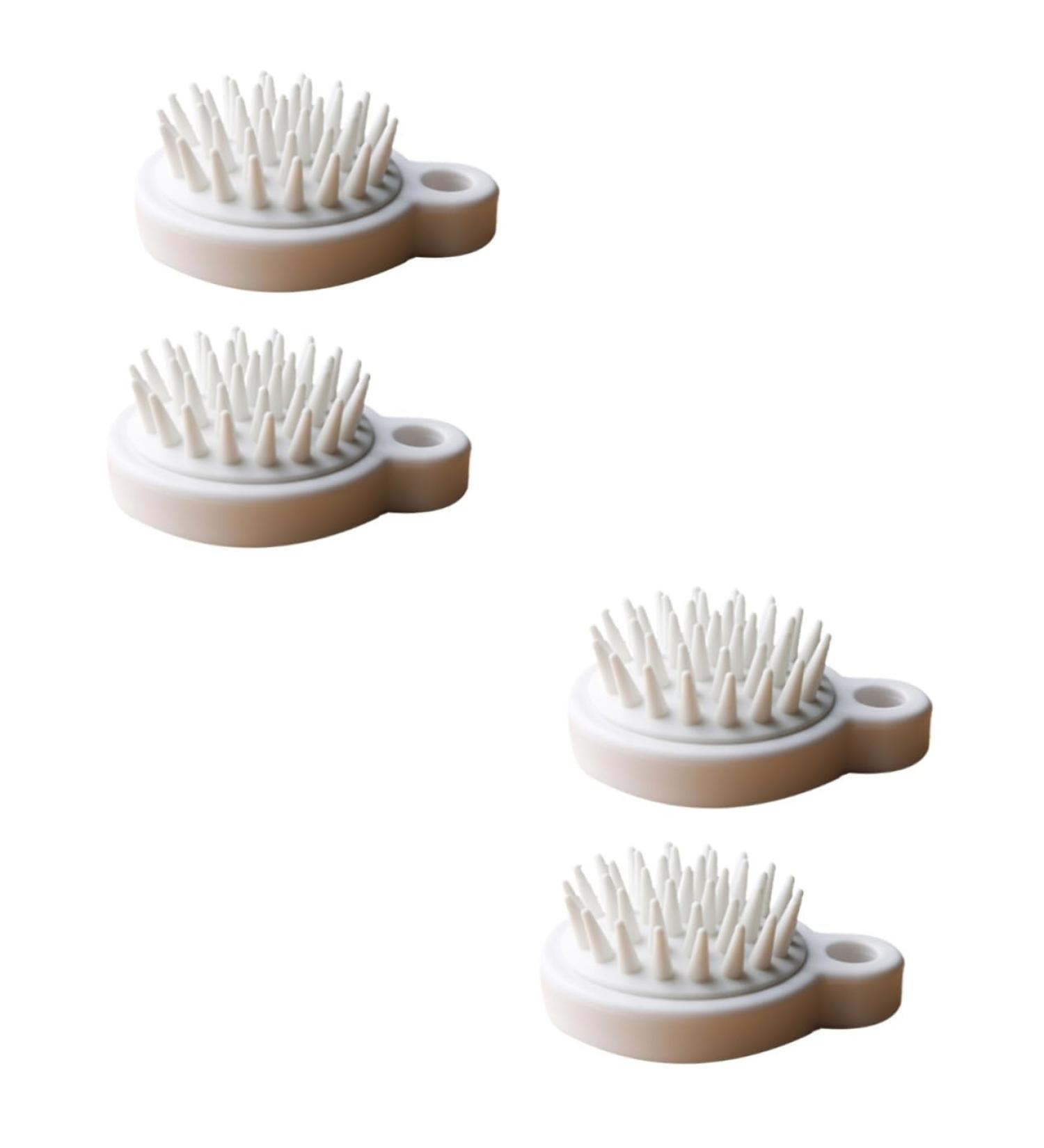 Magiclulu 4-Piece Hair Washing Scalp Massage Brush Set Navy Cleaning Scrubbers for Scalp Stimulation & Hair Care - Buy Online on GoSupps.com