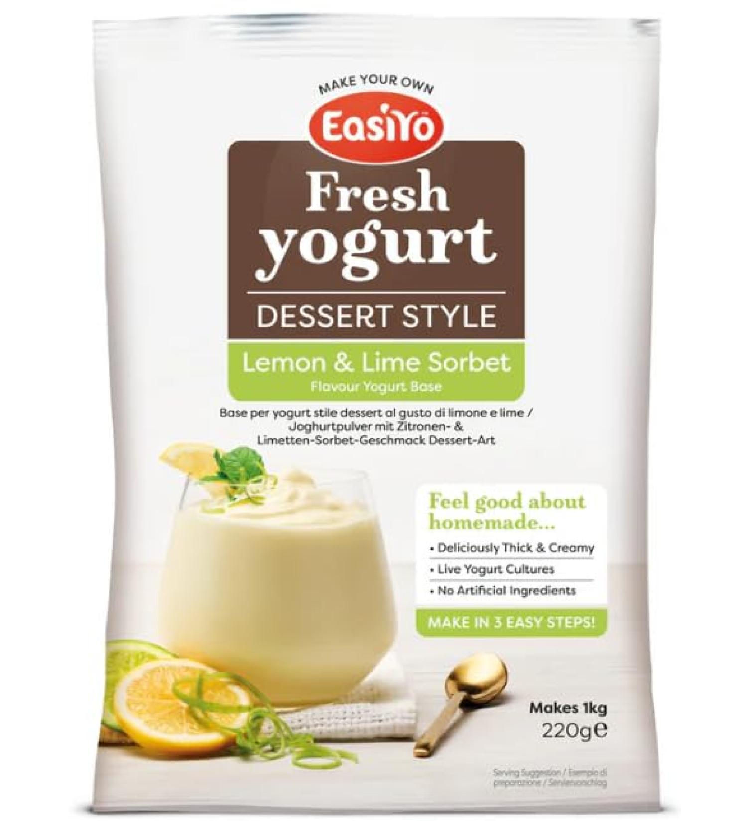 Easiyo Sachet Lemon & Lime Sorbet flavour