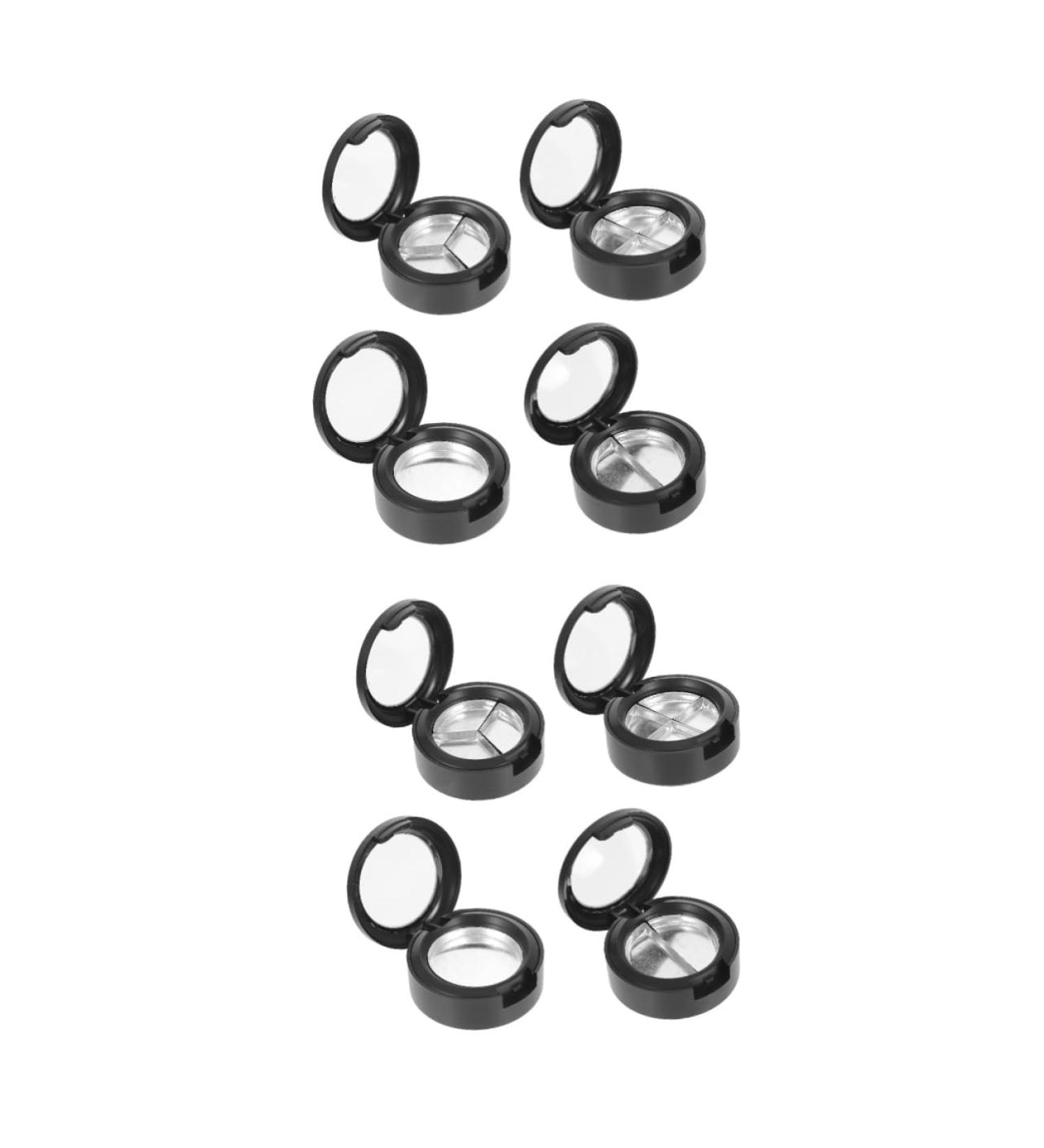 BIUDECO 8 Pcs Eye Shadow Box Cosmetic Cases for Traveling Makeup Blush Makeup Eyeshadow Black Plastic - Buy Online on GoSupps.com