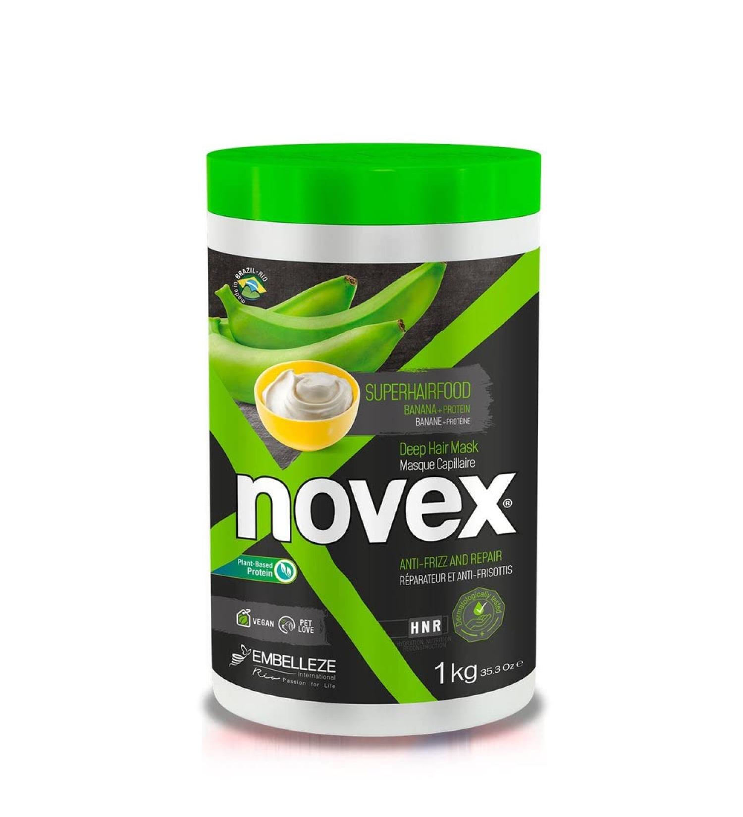 NOVEX Superfood Banana & Brown Sugar Deep Conditioning Hair Mask - 1kg - VEGAN Formula | Protein Infused for Ultimate Hydration and Nourishment - Buy Online on GoSupps.com
