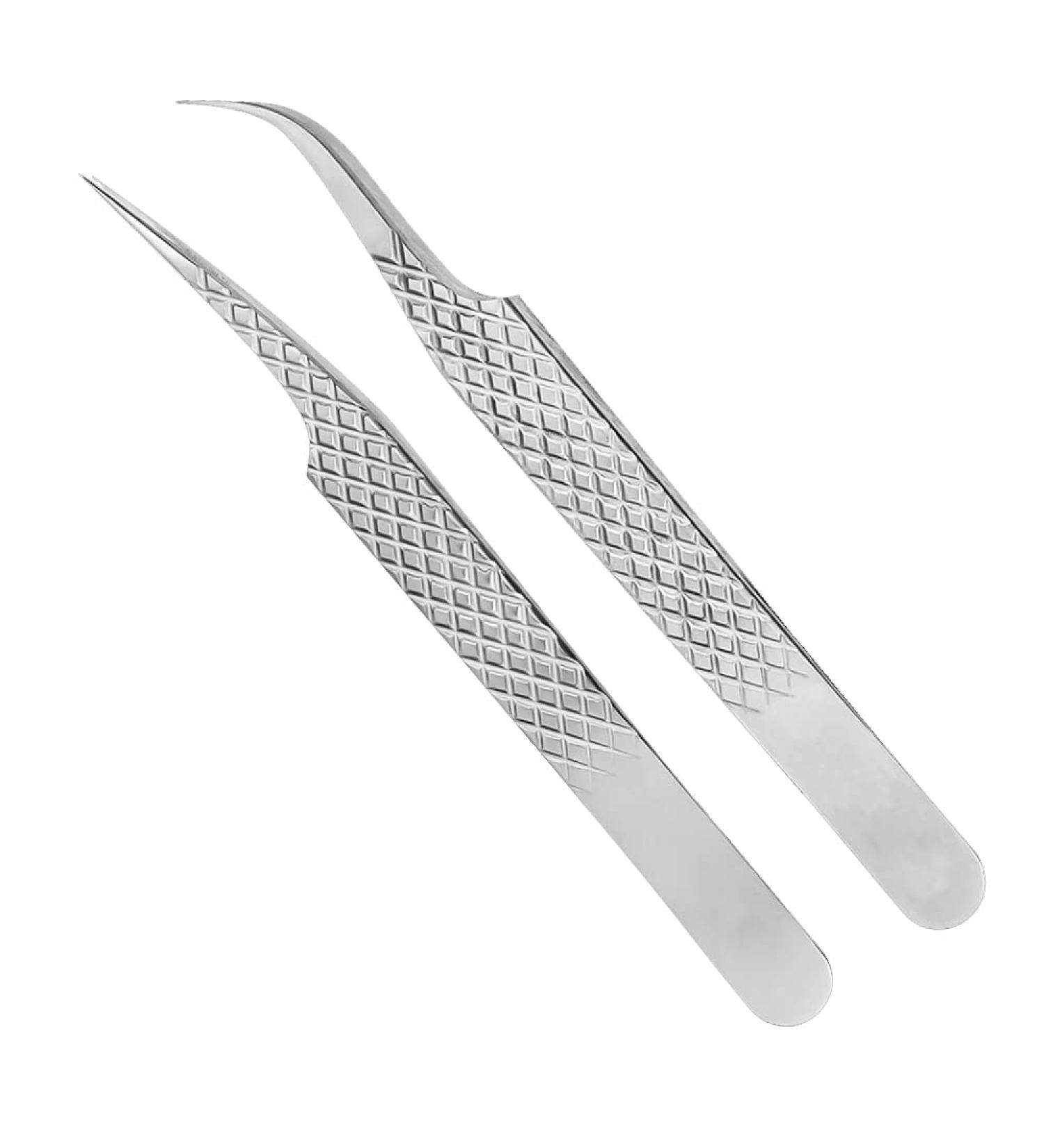Russian Mega Volume Lash Tweezers Set - Curved Gold Eyelash Extension Kit for False Lashes - Buy Online on GoSupps.com