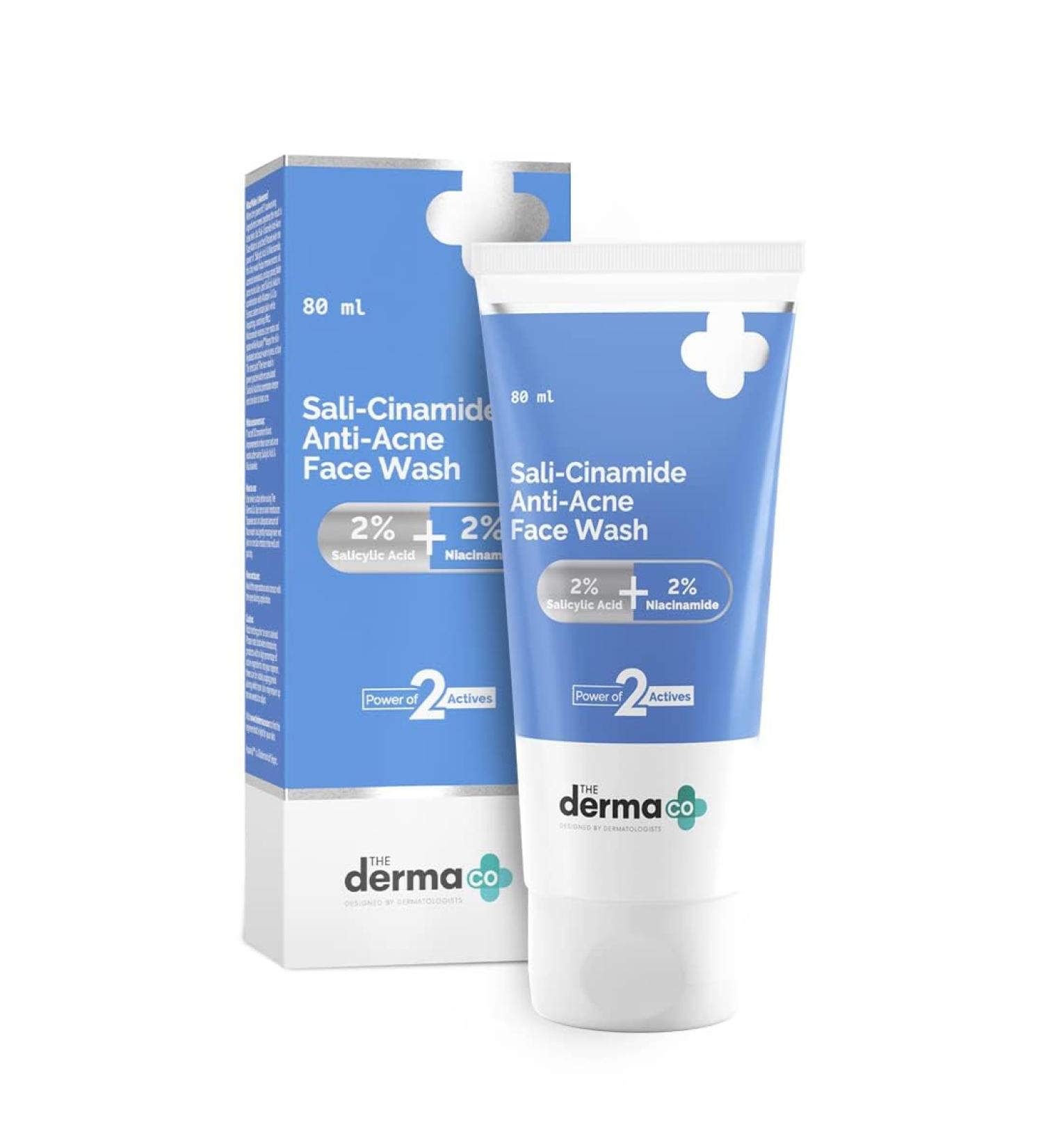 Buy The.Derma.Co Anti-Acne Face Wash | 2% Salicylic Acid & Niacinamide | 80ml - International Shipping Available - Buy Online on GoSupps.com