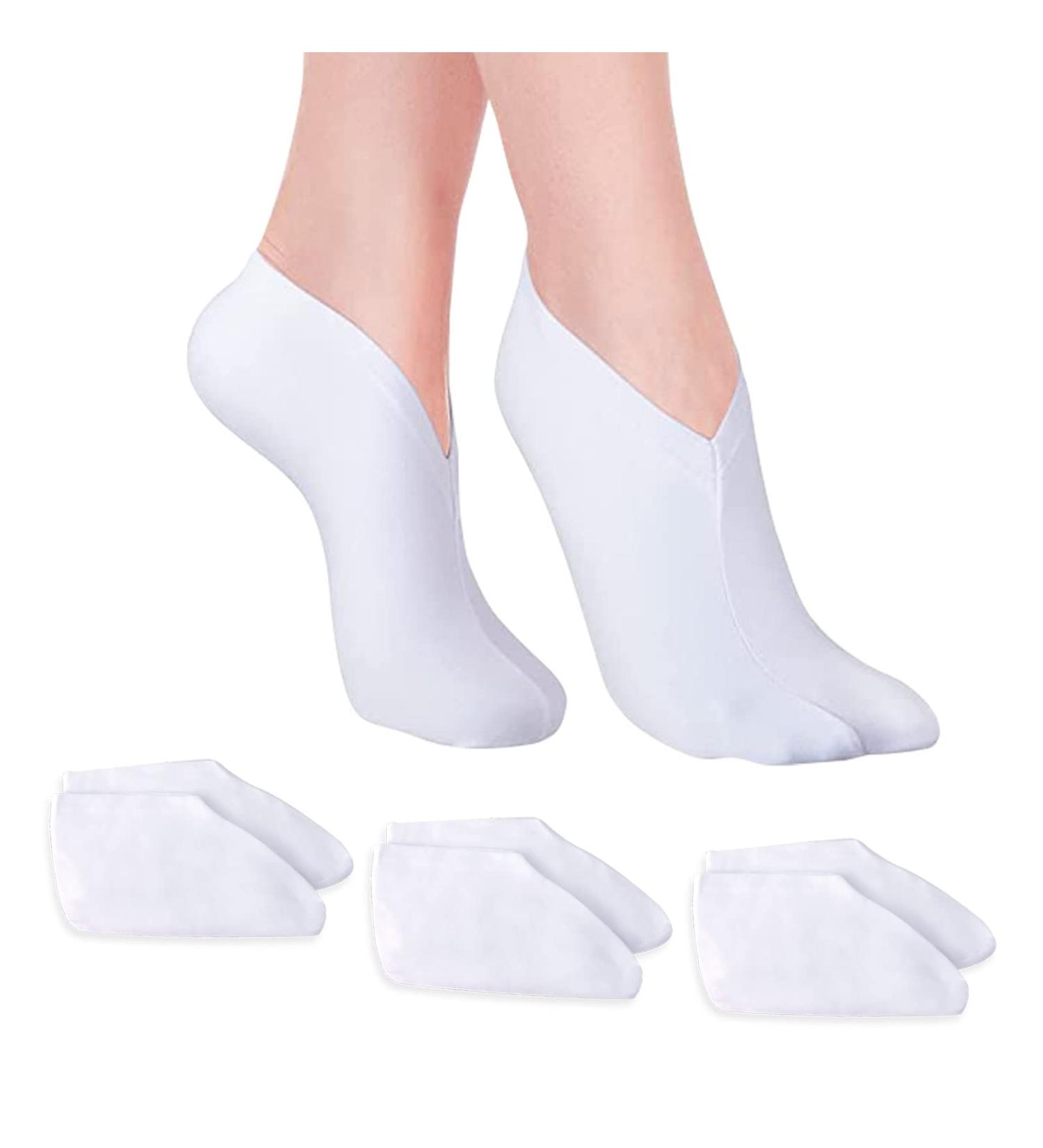 AYNKH 3 Pairs Moisturizing Socks Overnight Cotton Spa Socks Foot Care Foot Cover for Dry Cracked Feet Lotion Enhancing Absorbing for Women and Men - Buy Online on GoSupps.com
