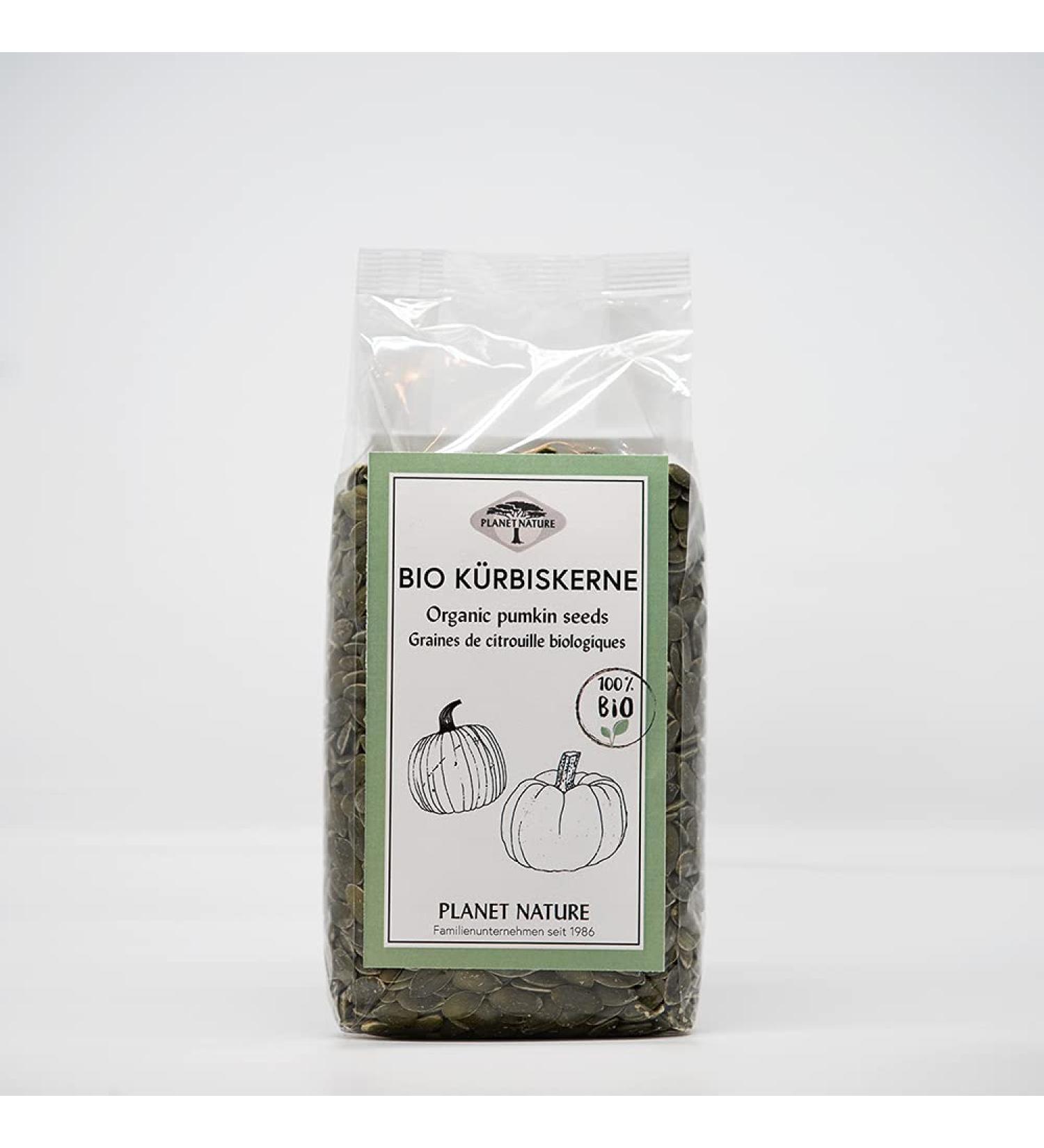 Buy Planet Nature Bio Pumpkin Seeds - 350g | Organic & Healthy Snack for International Shipping - Buy Online on GoSupps.com