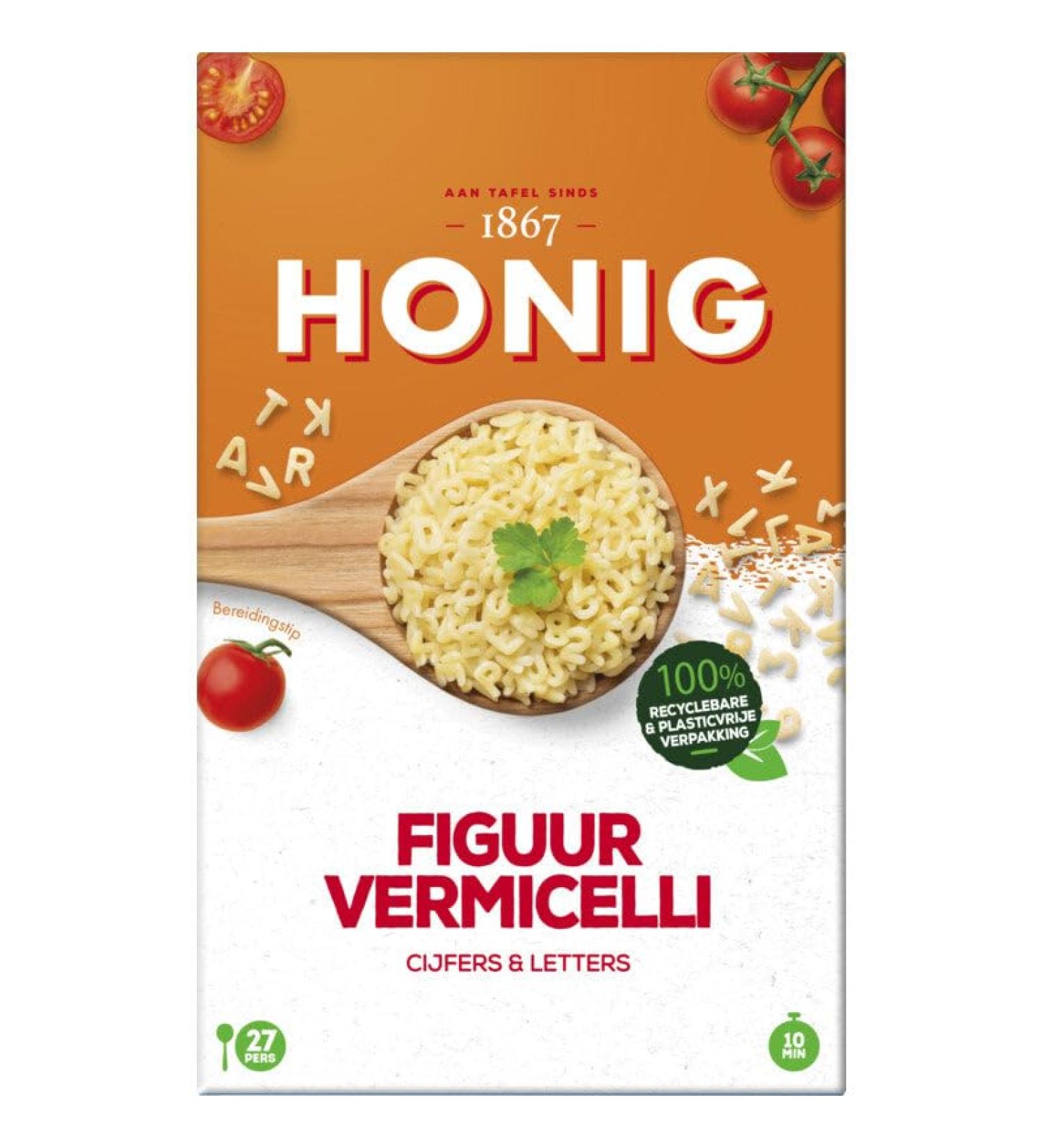 Honig Honig Figurine Noodle Numbers and Pasta Letters 275g