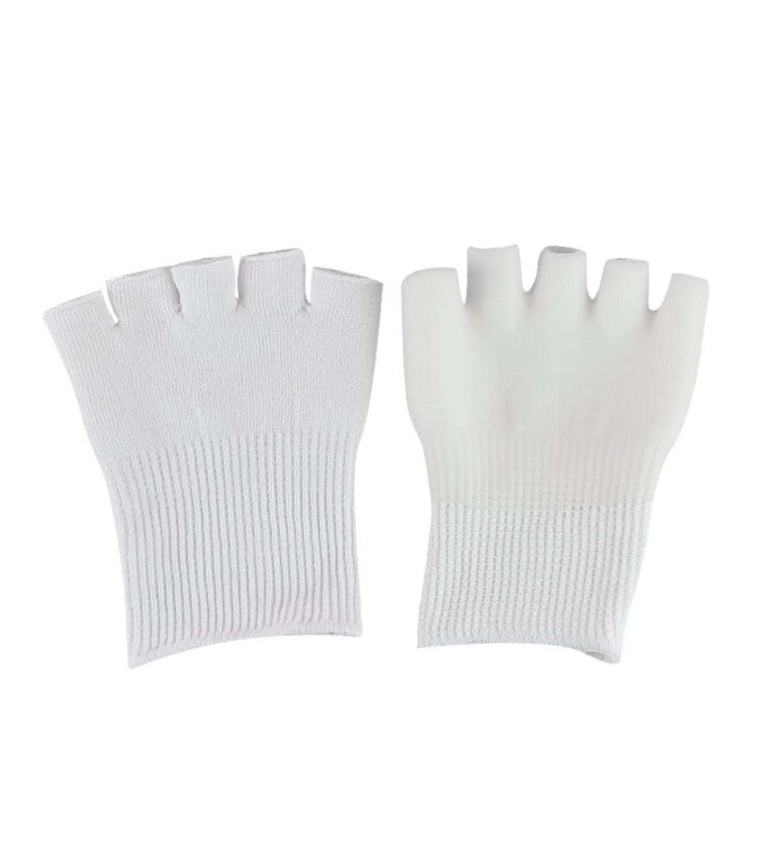 Beavorty 1 Pair Gel Toe Protector Foot spa Sock Toe moisturizing Sock Bunion Straightener Toe spacers Toe Spreader Heel Sleeves for Cracked Heels Open Toe Socks Five Toes White - Buy Online on GoSupps.com