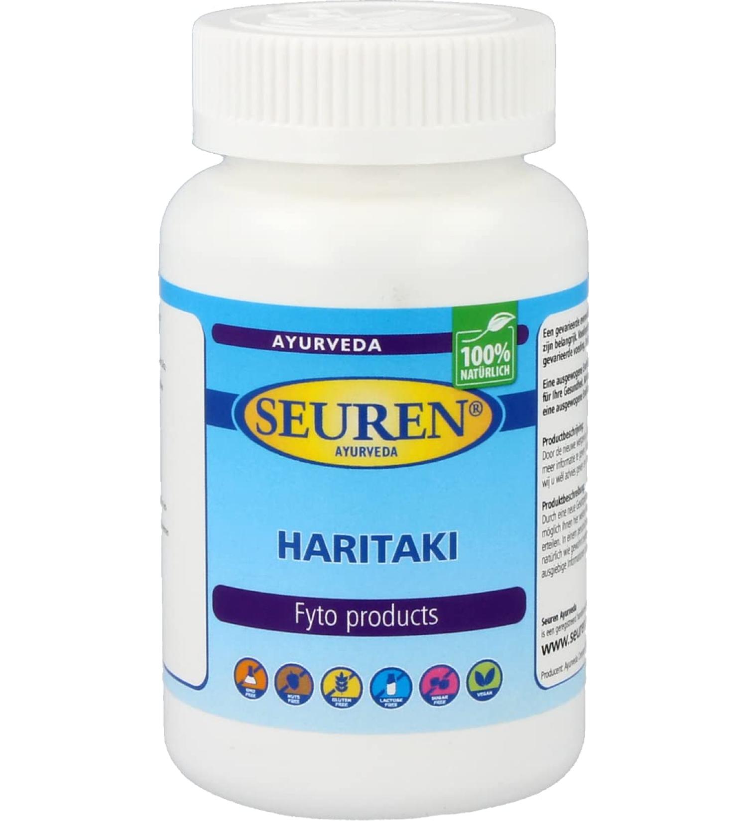 Buy Haritaki Ayurveda 120 Tablets - Natural Digestive Health Supplement | International Shipping Available - Buy Online on GoSupps.com