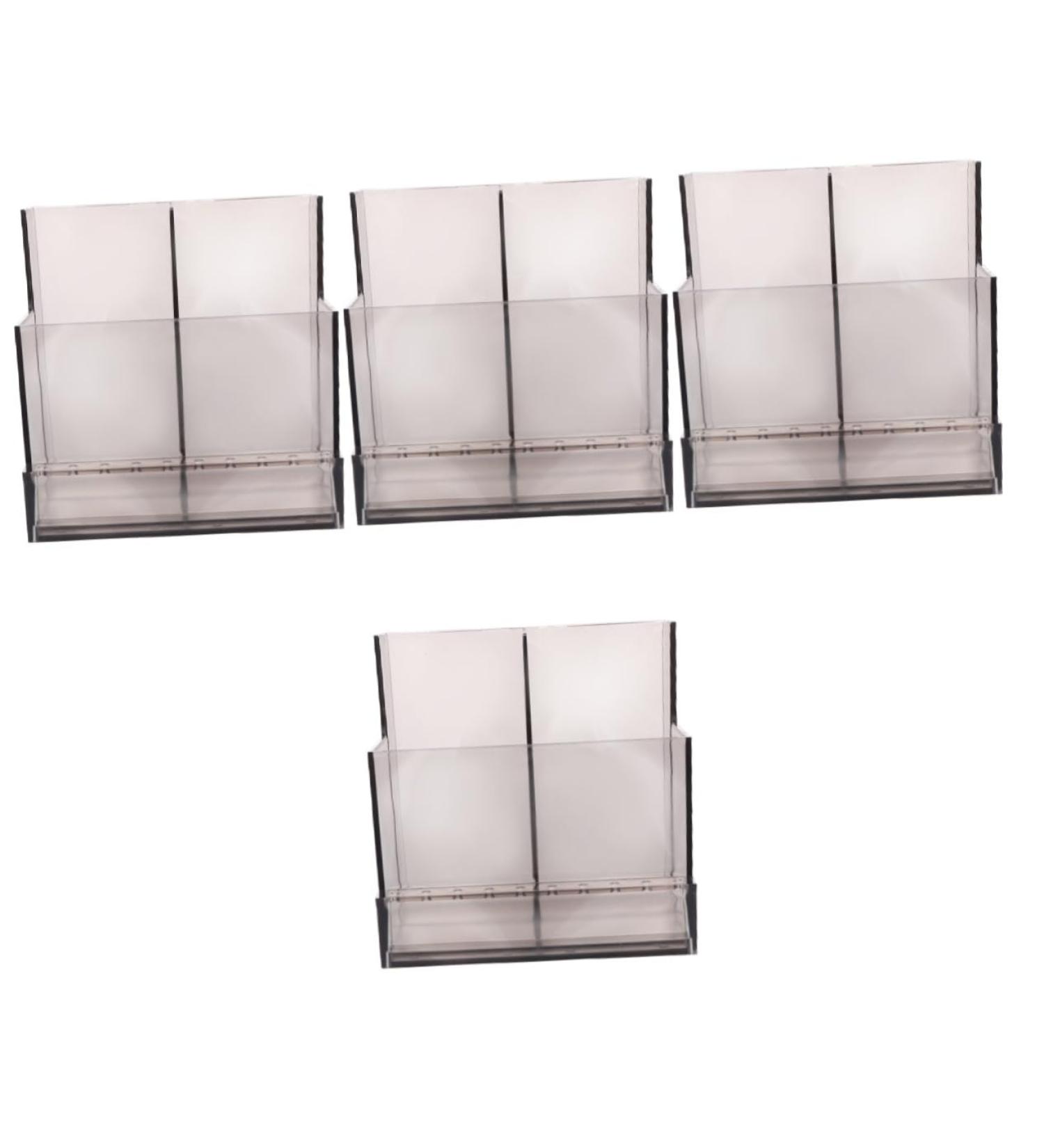 POPETPOP 4 Pcs Storage Rack Clear Makeup Brush Holder Nail Art Organizers and Storage Nail Stand Nail Tech Organizer Nail Technician Organizer Bit Holder Armrest Tweezers Plastic 10.3x9.7cmx4pcs Blackx4pcs - Buy Online on GoSupps.com