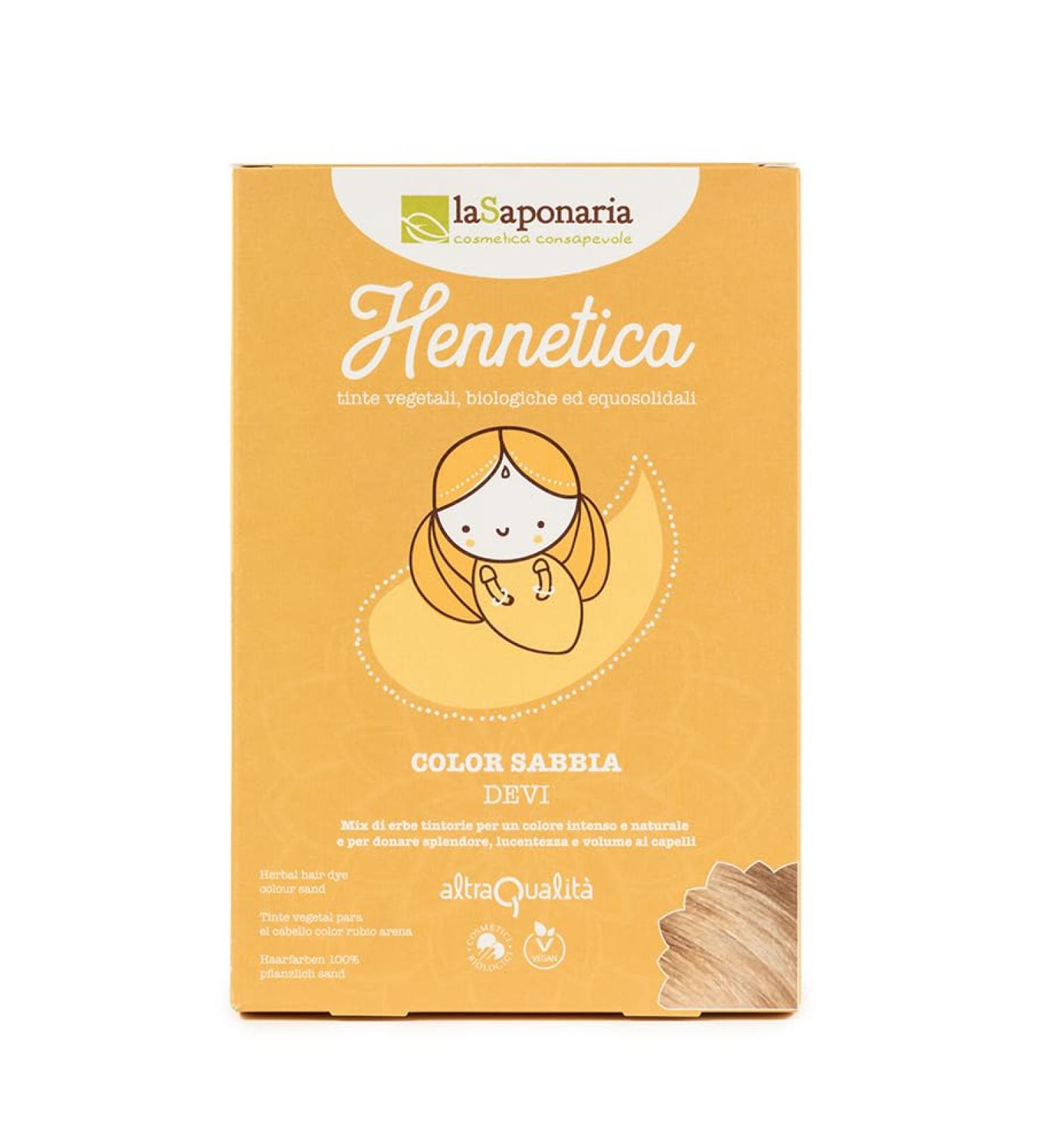 The Soapbox La Saponaria Vegetable hair dye sandcolored 100 g - Buy Online on GoSupps.com