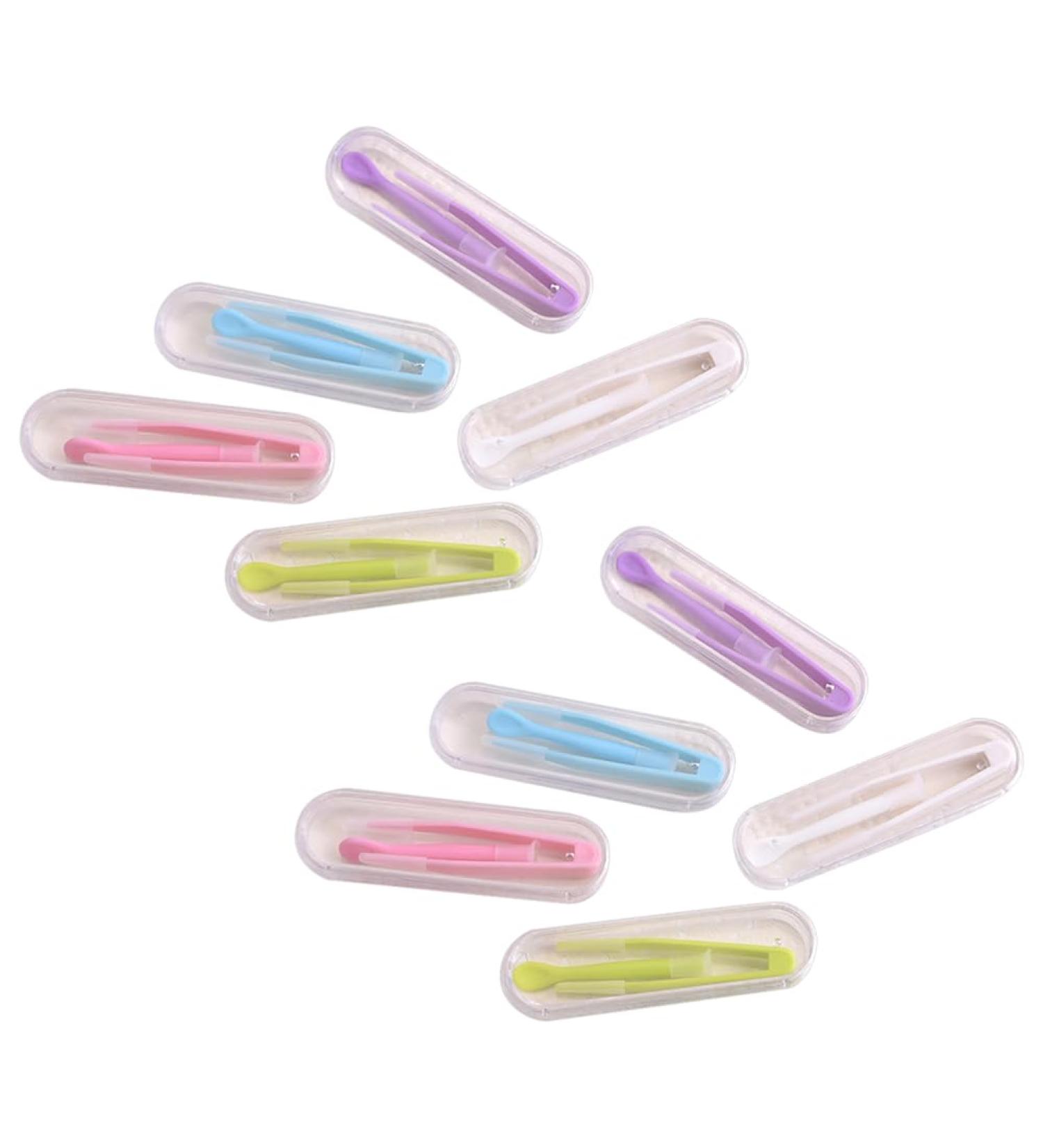 10 Sets Contact Lens Remover Tweezers & Applicator Kit | Travel Eye Lens Removal Tool - Buy Online on GoSupps.com