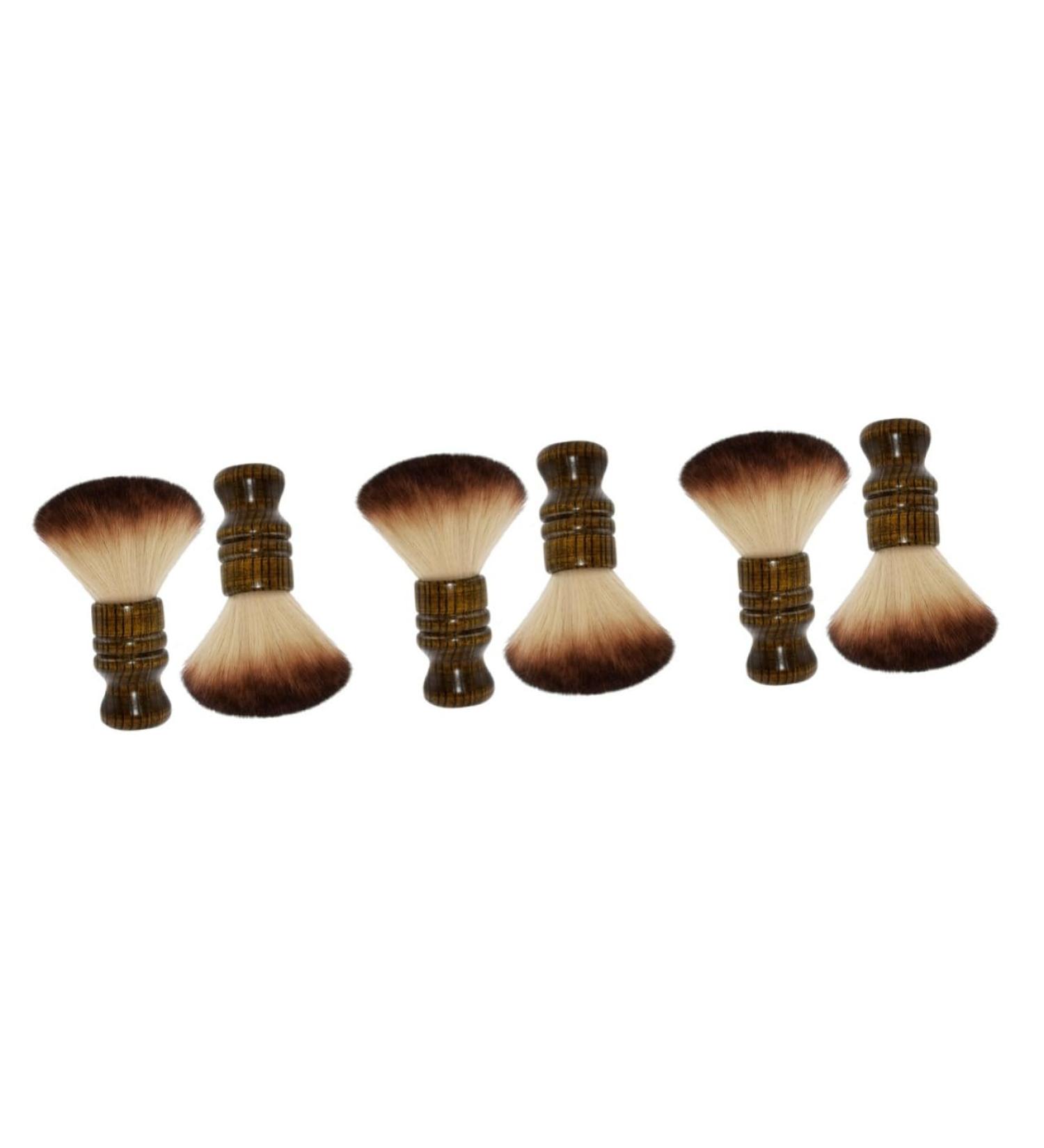 FRCOLOR 6 Pieces Hairdressing Brush Dust Brush for Face Barber Makeup Brush Urine Cleaner Wooden Brush Hair Removal Detergent Suite Dust Cloth Man Cleaning Brush Wood - Buy Online on GoSupps.com