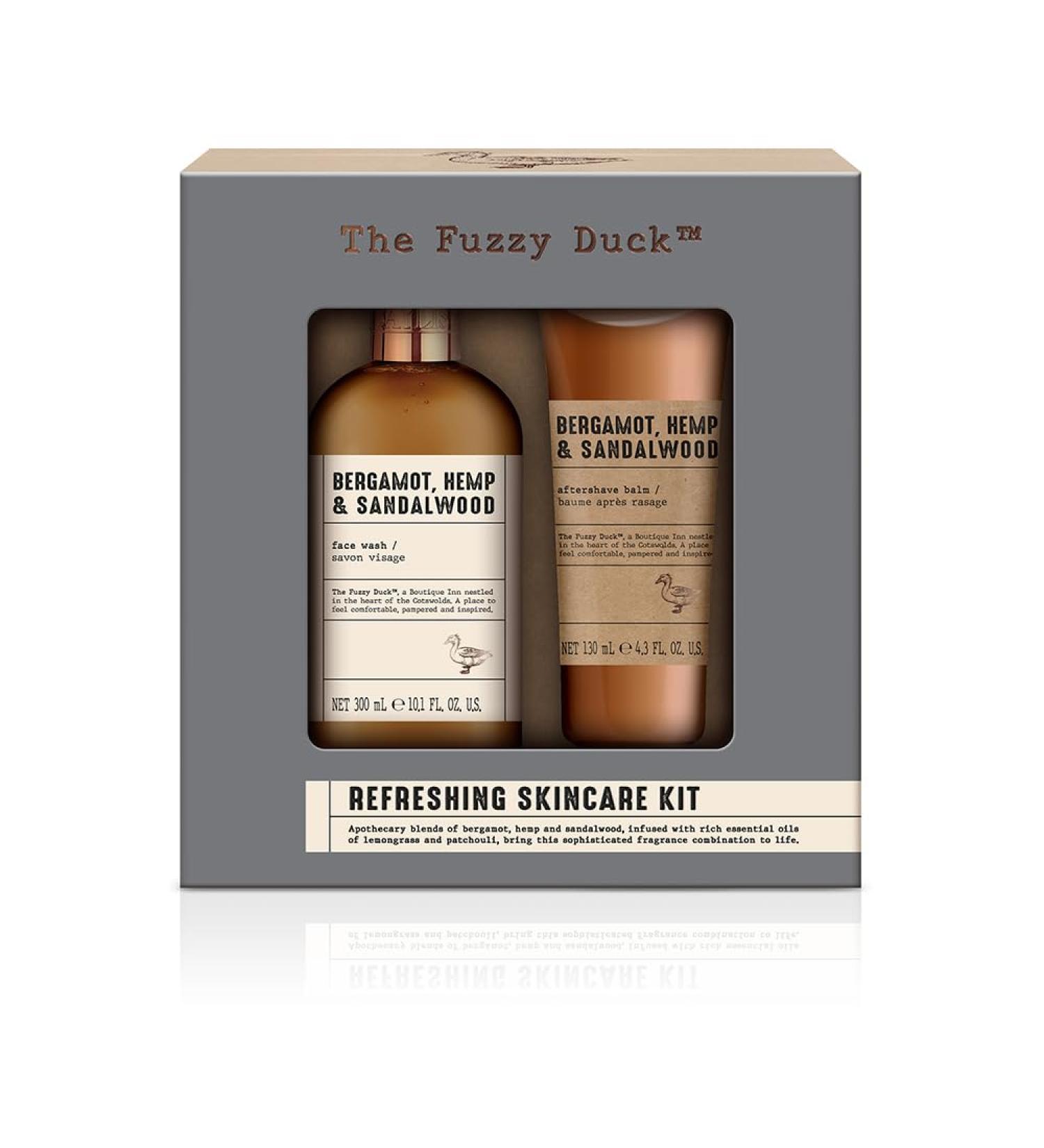 Baylis & Harding Fuzzy Duck Bergamot Hemp & Sandalwood Men's Skincare Gift Set - Vegan-friendly - Buy Online on GoSupps.com