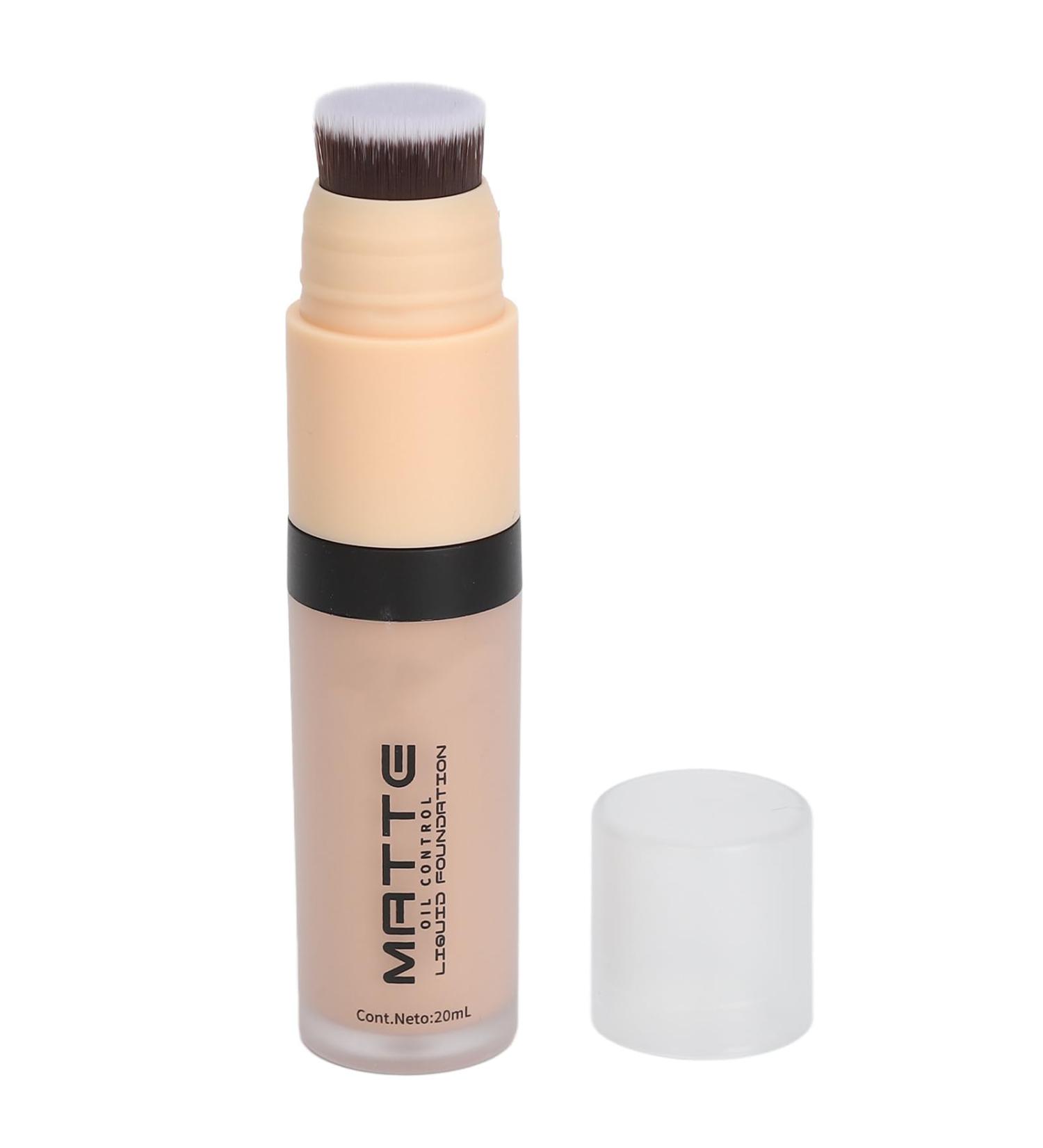 Liquid Foundation Built-in Brush Long-Lasting Liquid Foundation Full Coverage for Daily Care (01) - Buy Online on GoSupps.com