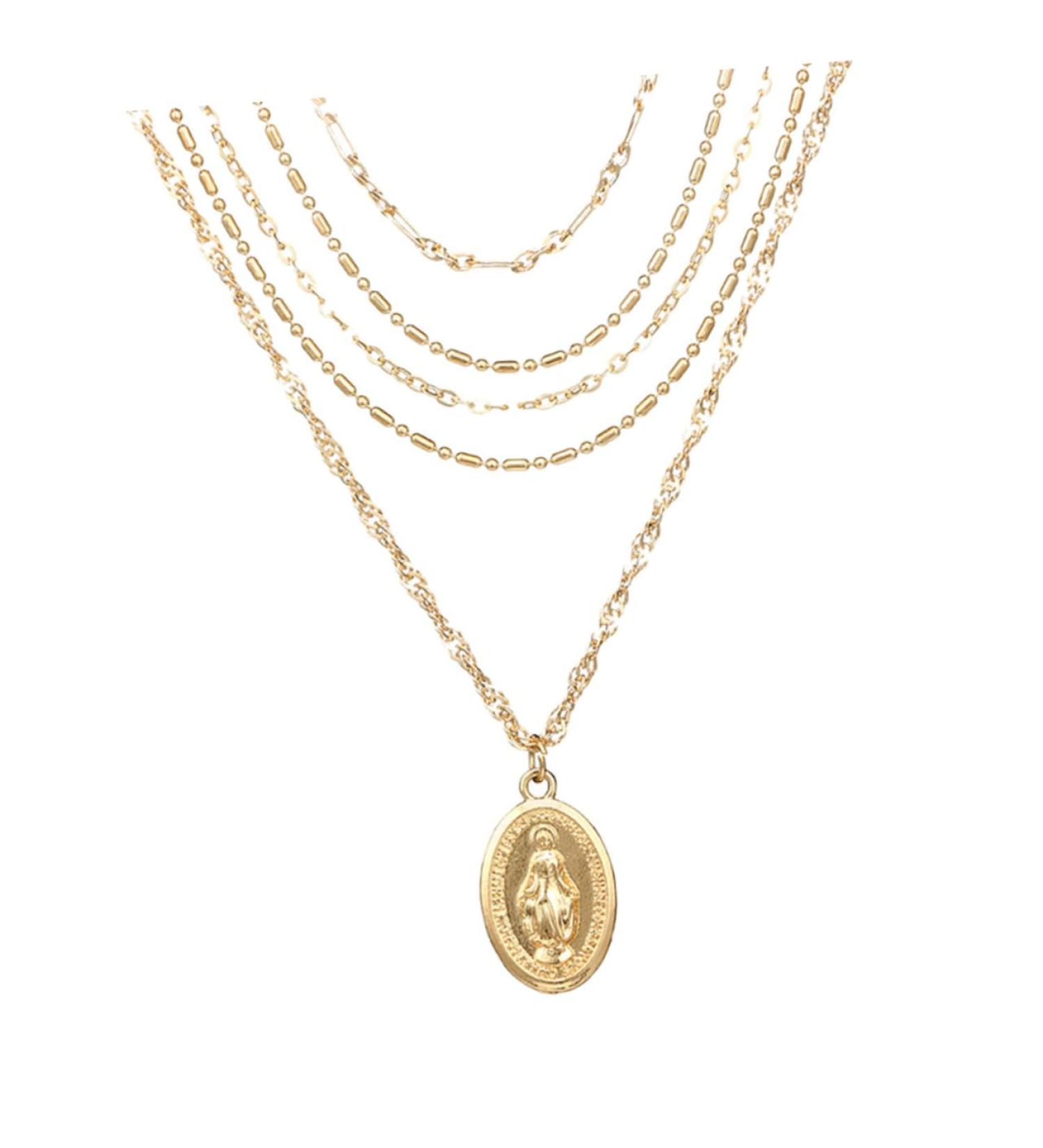 FOYTOKI 5 Choker Necklace for Women Choker Necklaces for Women Multilayer Necklace European and American - Buy Online on GoSupps.com