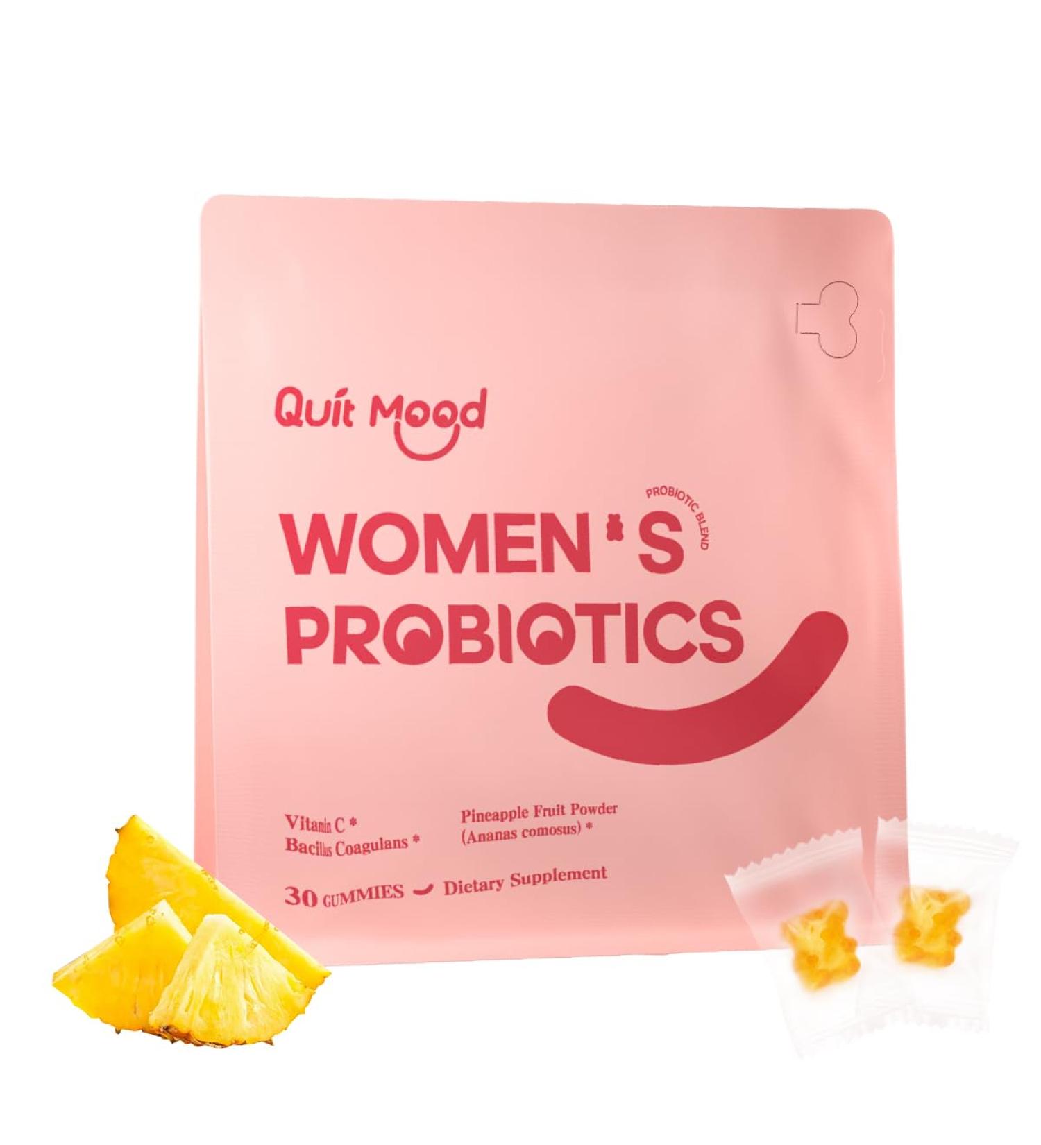 Quit mood Feminine Balance Gummies - Hawaiian Pineapple - Women's Probiotics-ph Balance - 30 Gummies Individual Package Vitamin C Individual Package Individual Package (1) - Buy Online on GoSupps.com