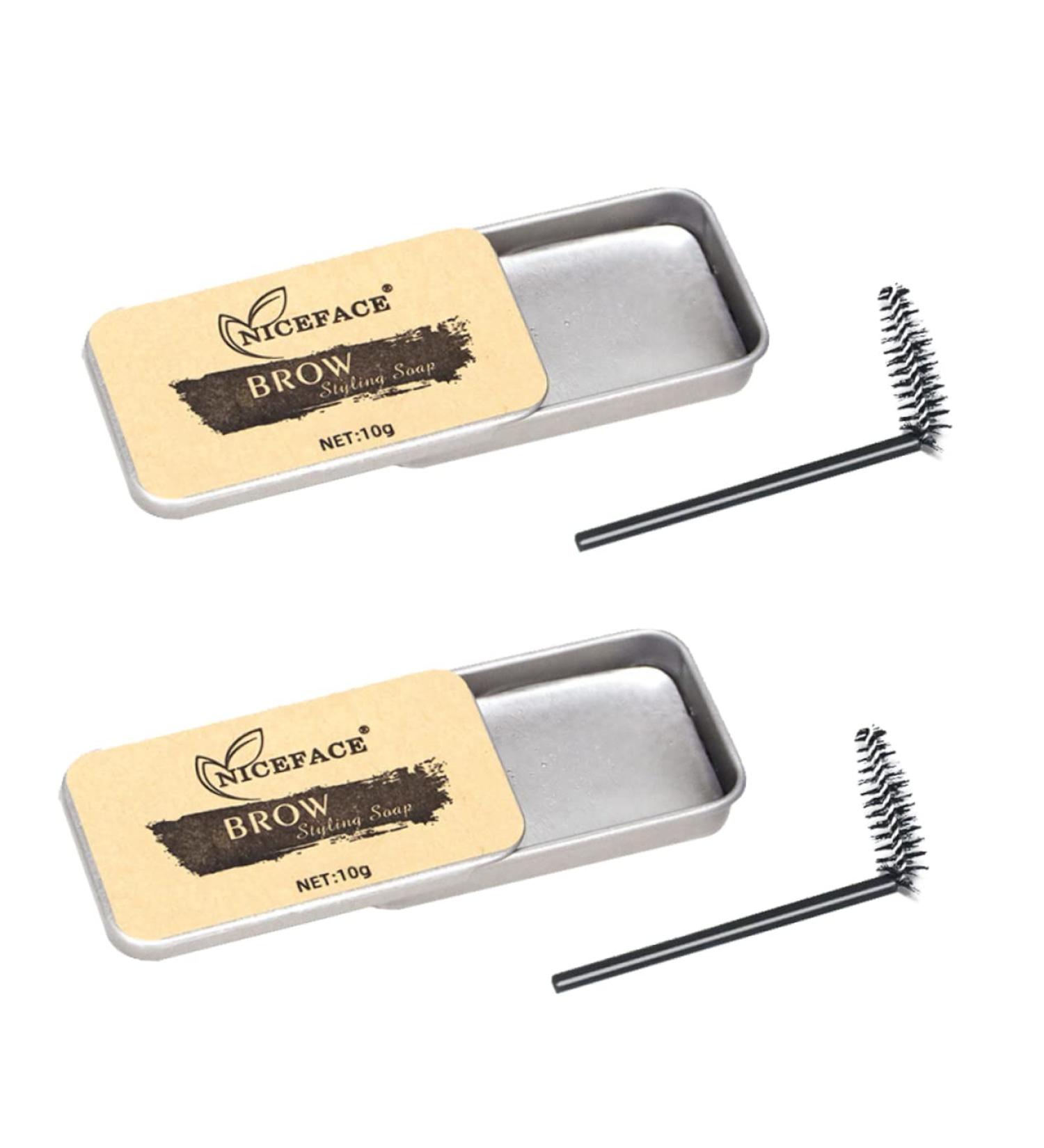 Mikinona Cosmetic Supplies 2 Sets Eyebrow Soap Eyebrow Cream Eyebrow Styling Soap Woman Brow Soap Supplies Colorless Miss - Buy Online on GoSupps.com