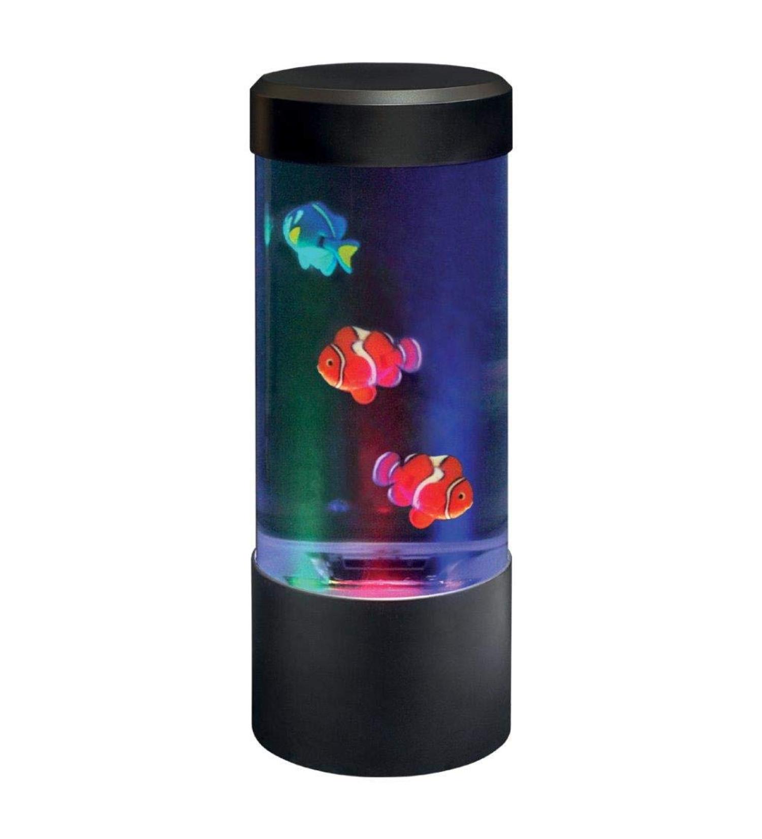 Lightahead LED Mini Desktop Fantasy Fish Lamp - Color Changing Aquarium Mood Lamp, Perfect Gift - Buy Online on GoSupps.com