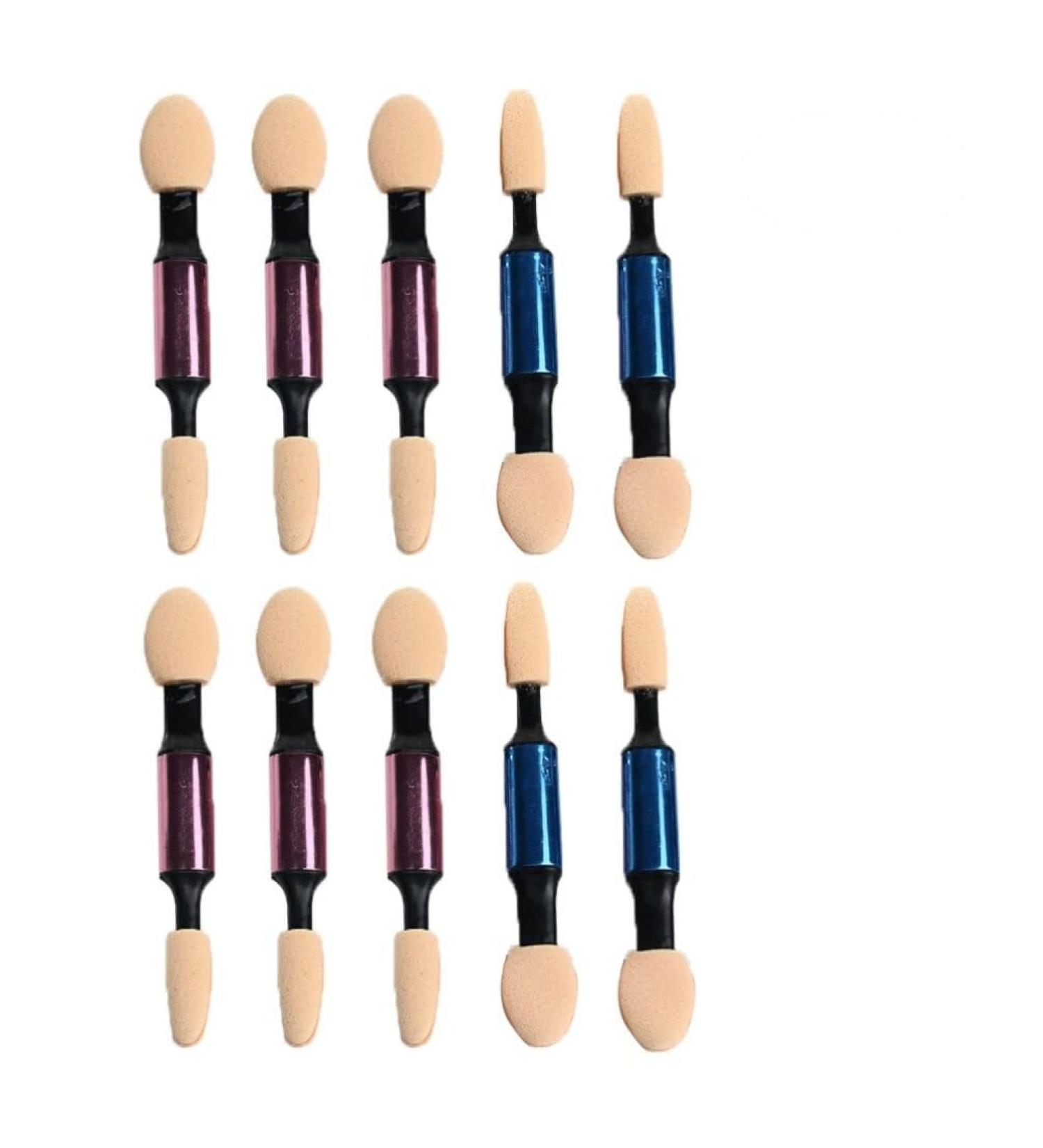 Mikinona Make Eye Shadow Brush 10pcs Women Makeup Brush Cosmetics Eye Shadow Brush Double Head Applicator Miss Blending Brush - Buy Online on GoSupps.com
